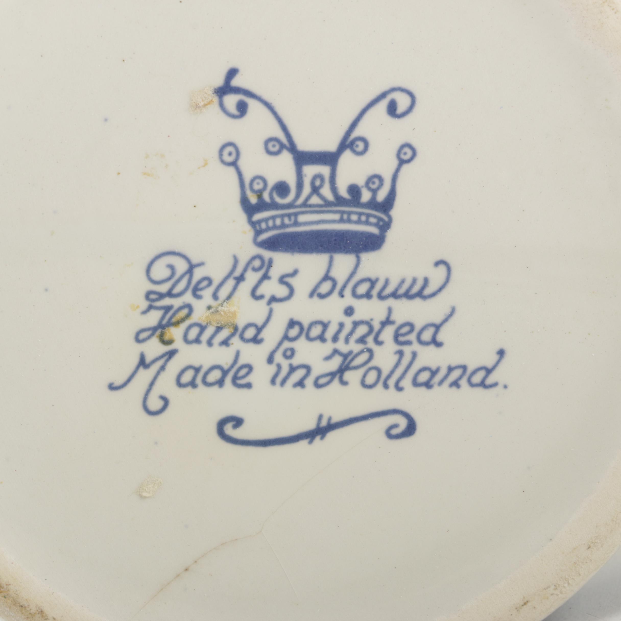 Delft Blue Windmill Ceramic Candle Holder, Mug and Trinket Box