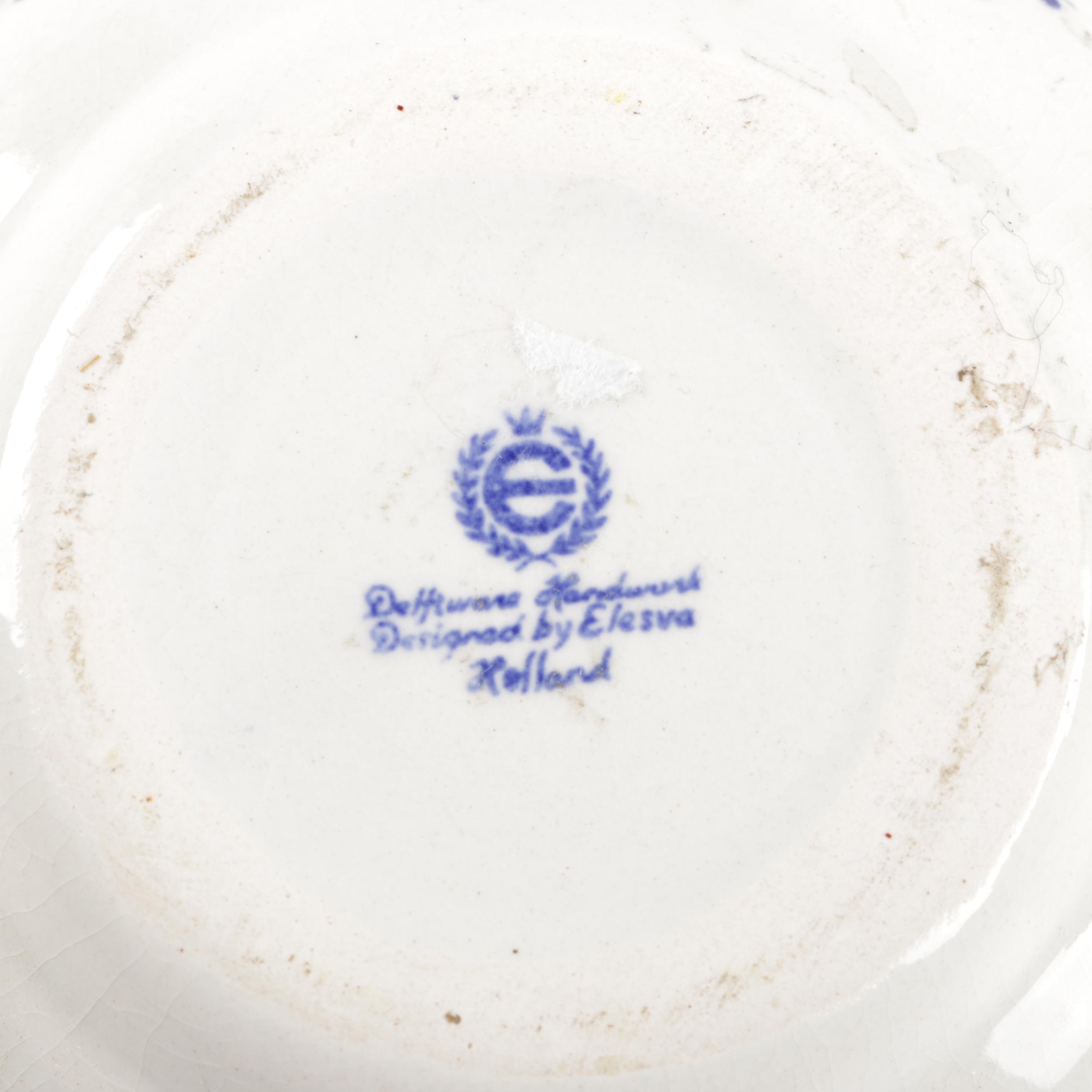 Delft Blue Windmill Ceramic Candle Holder, Mug and Trinket Box