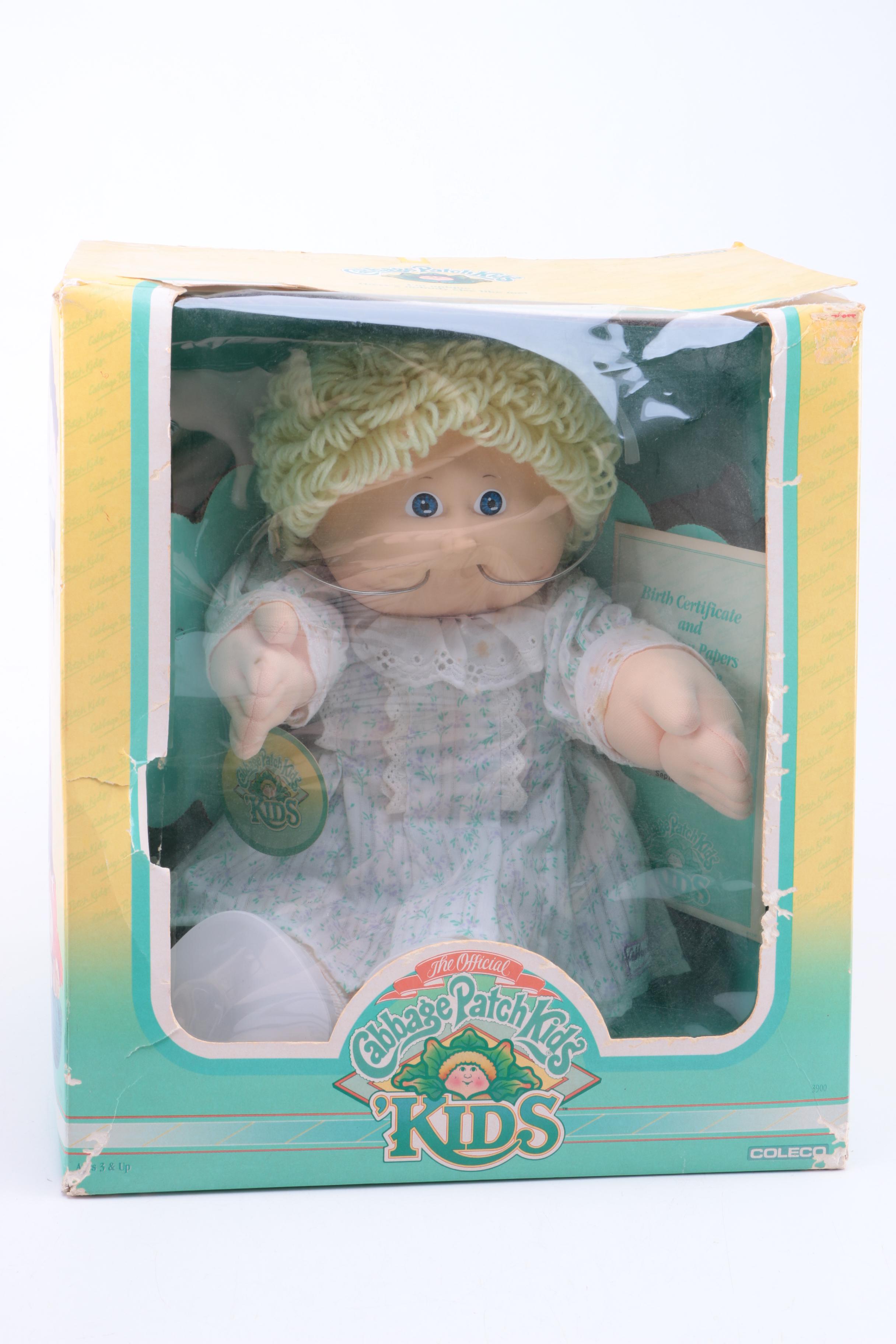 Circa 1980s Cabbage Patch Kids Dolls in Boxes