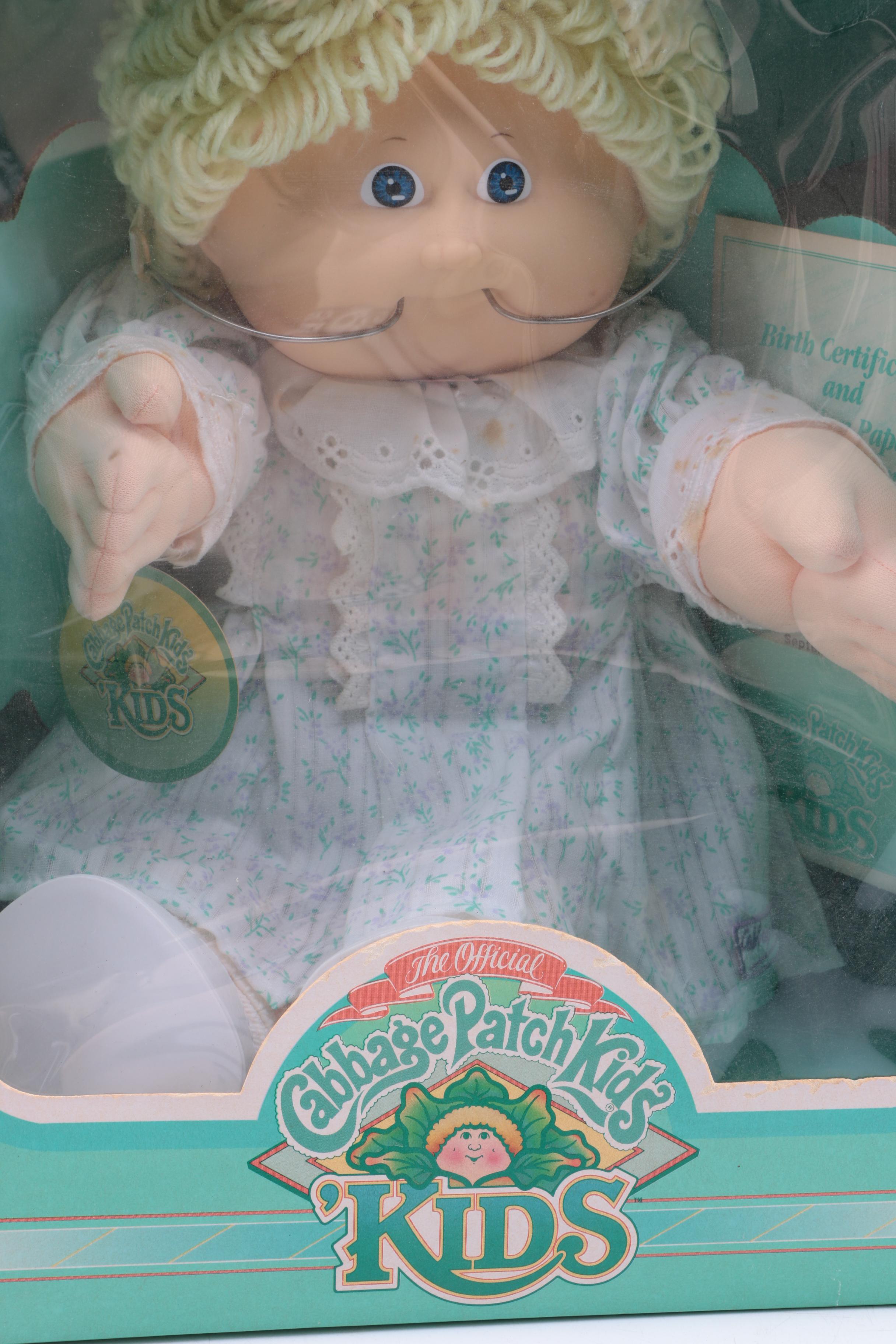 Circa 1980s Cabbage Patch Kids Dolls in Boxes