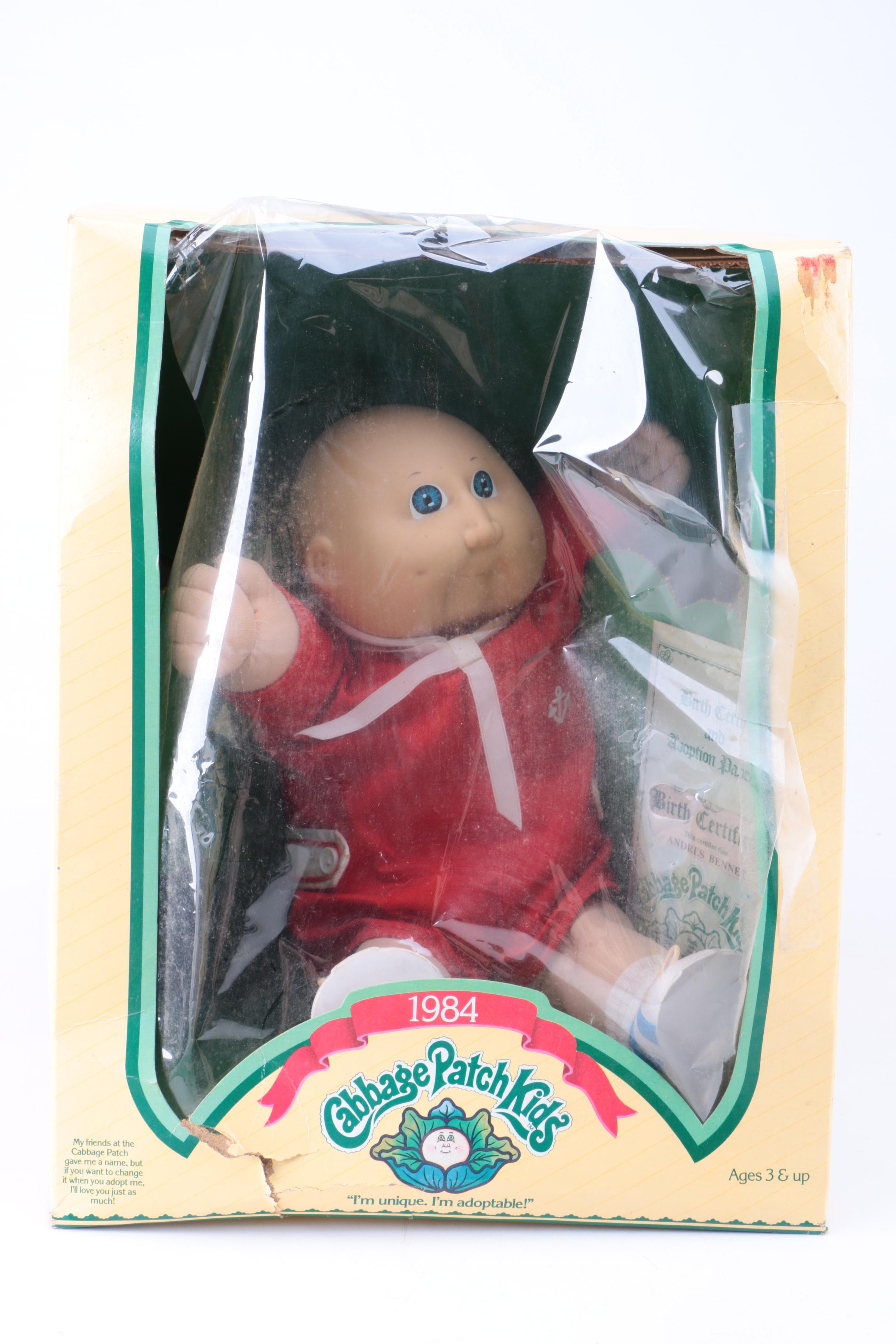 Circa 1980s Cabbage Patch Kids Dolls in Boxes