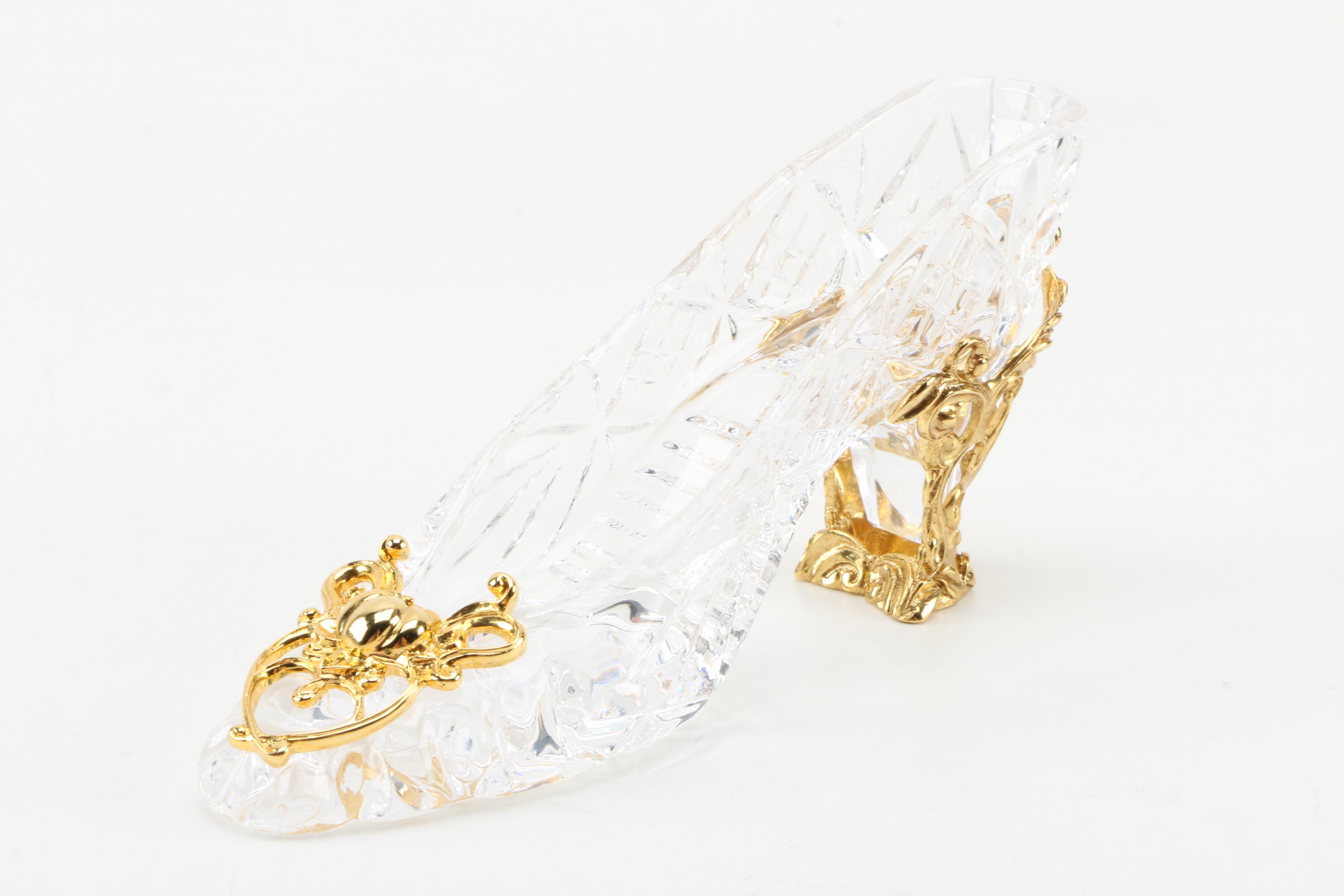Franklin Mint Disney Cinderella Crown and Crystal Cinderella Shoe