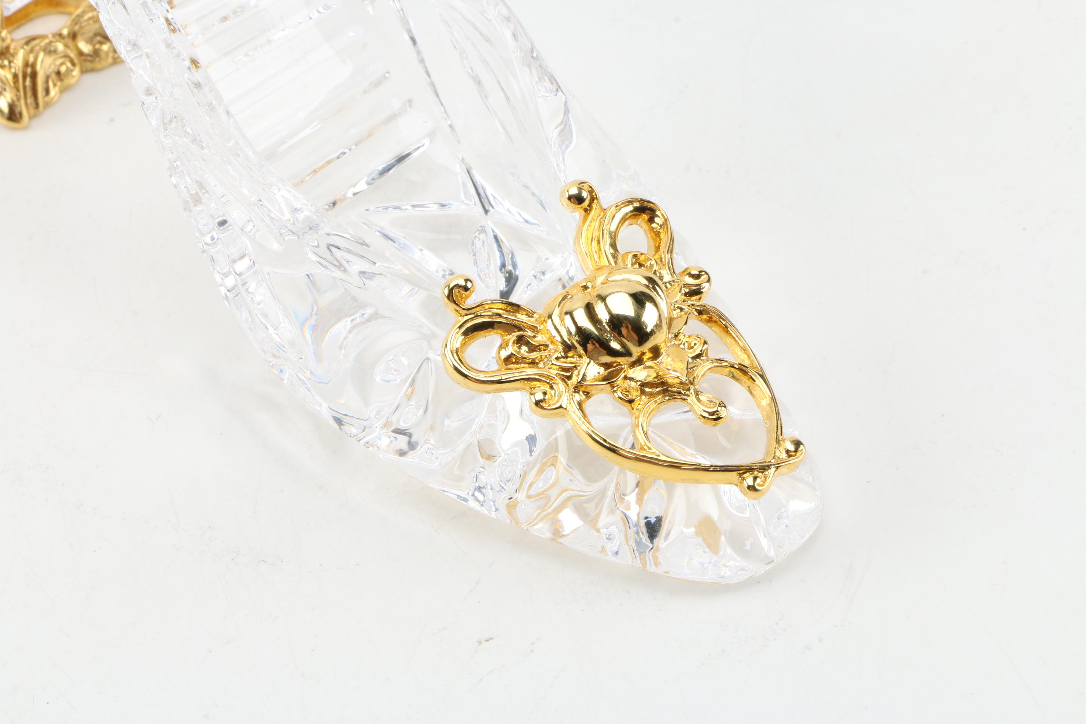 Franklin Mint Disney Cinderella Crown and Crystal Cinderella Shoe