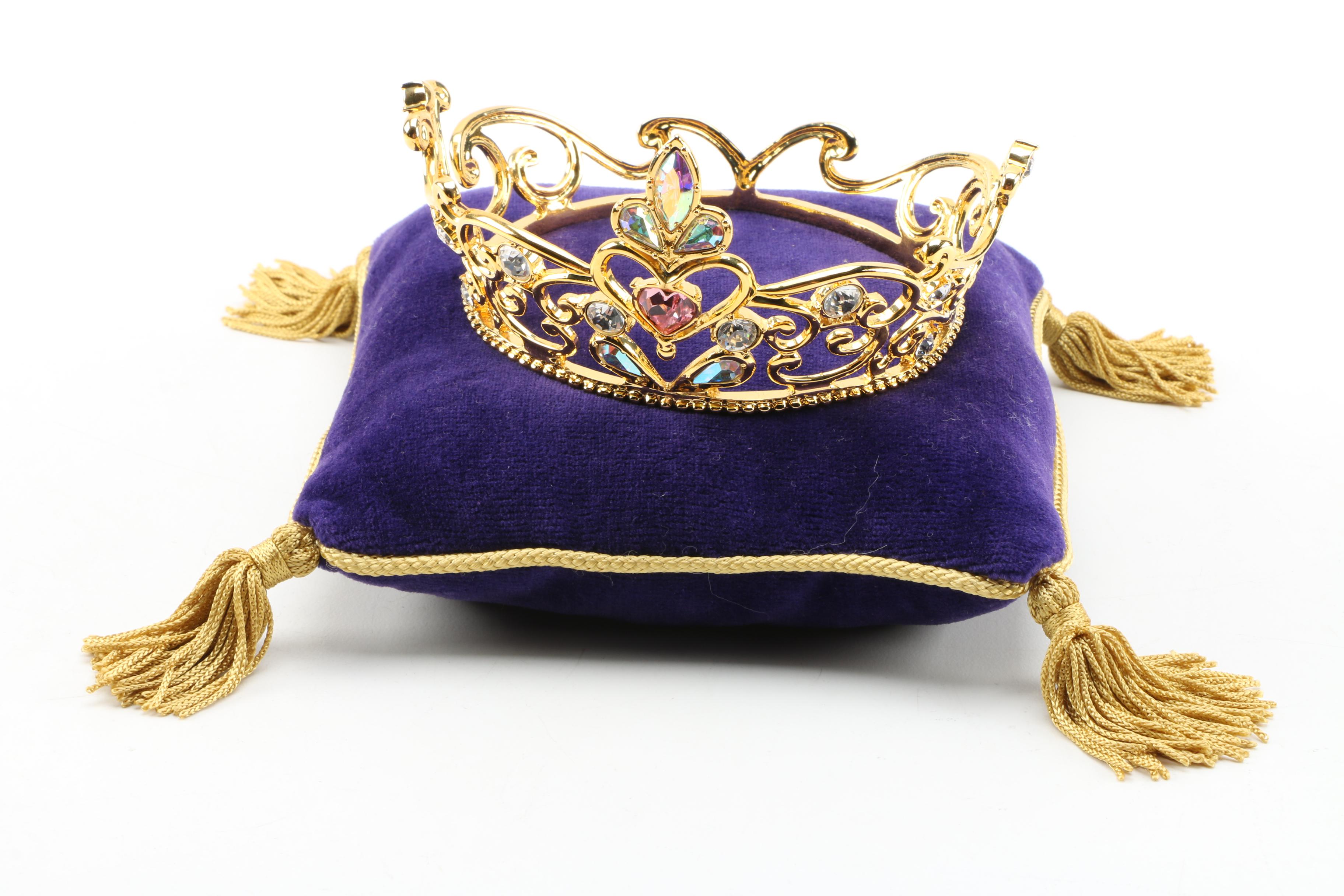 Franklin Mint Disney Cinderella Crown and Crystal Cinderella Shoe