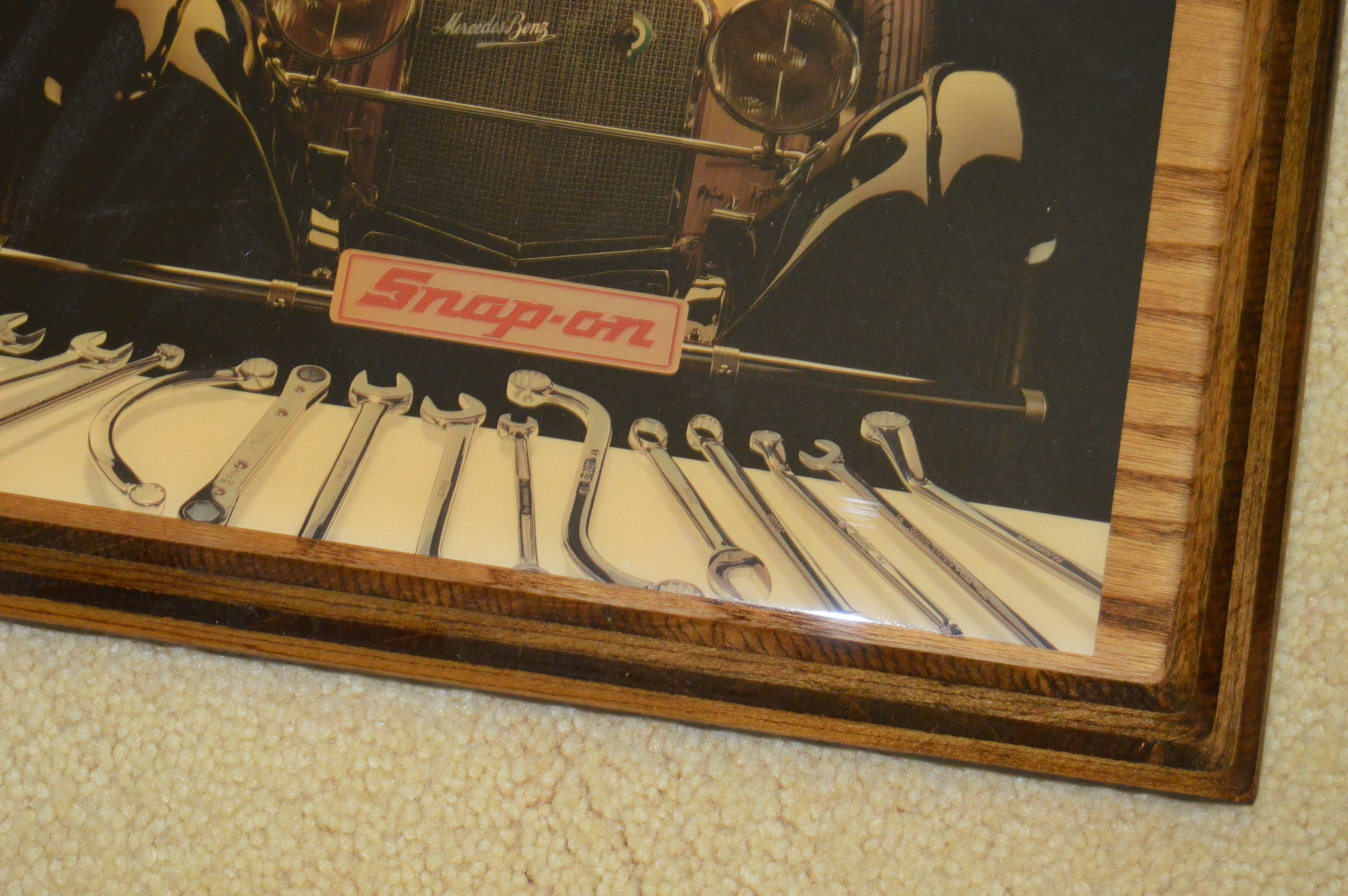 Vintage Snap-on Tools Pin-Up Model and Mercedes Wall Clocks