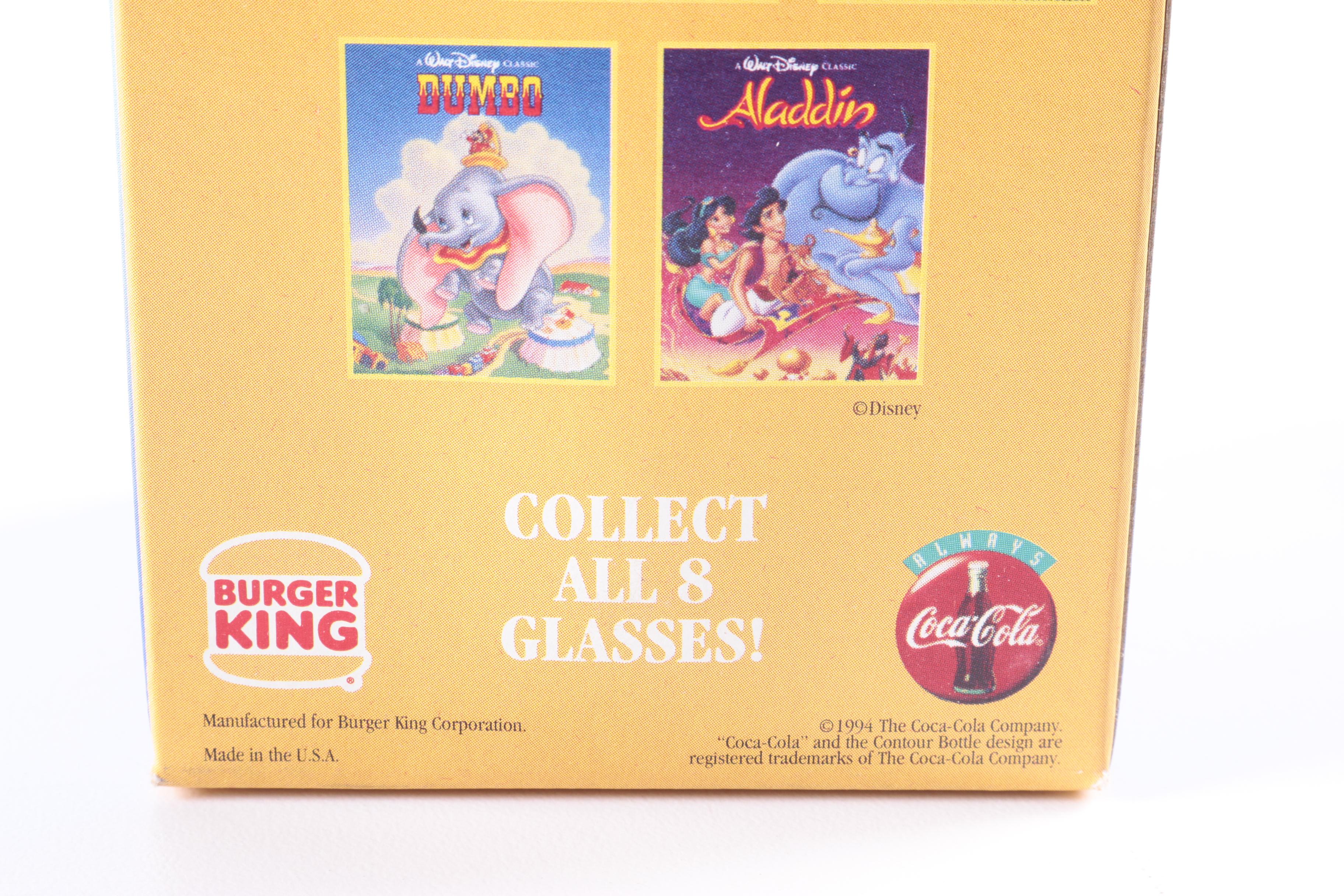 Burger King Disney Collector Glasses