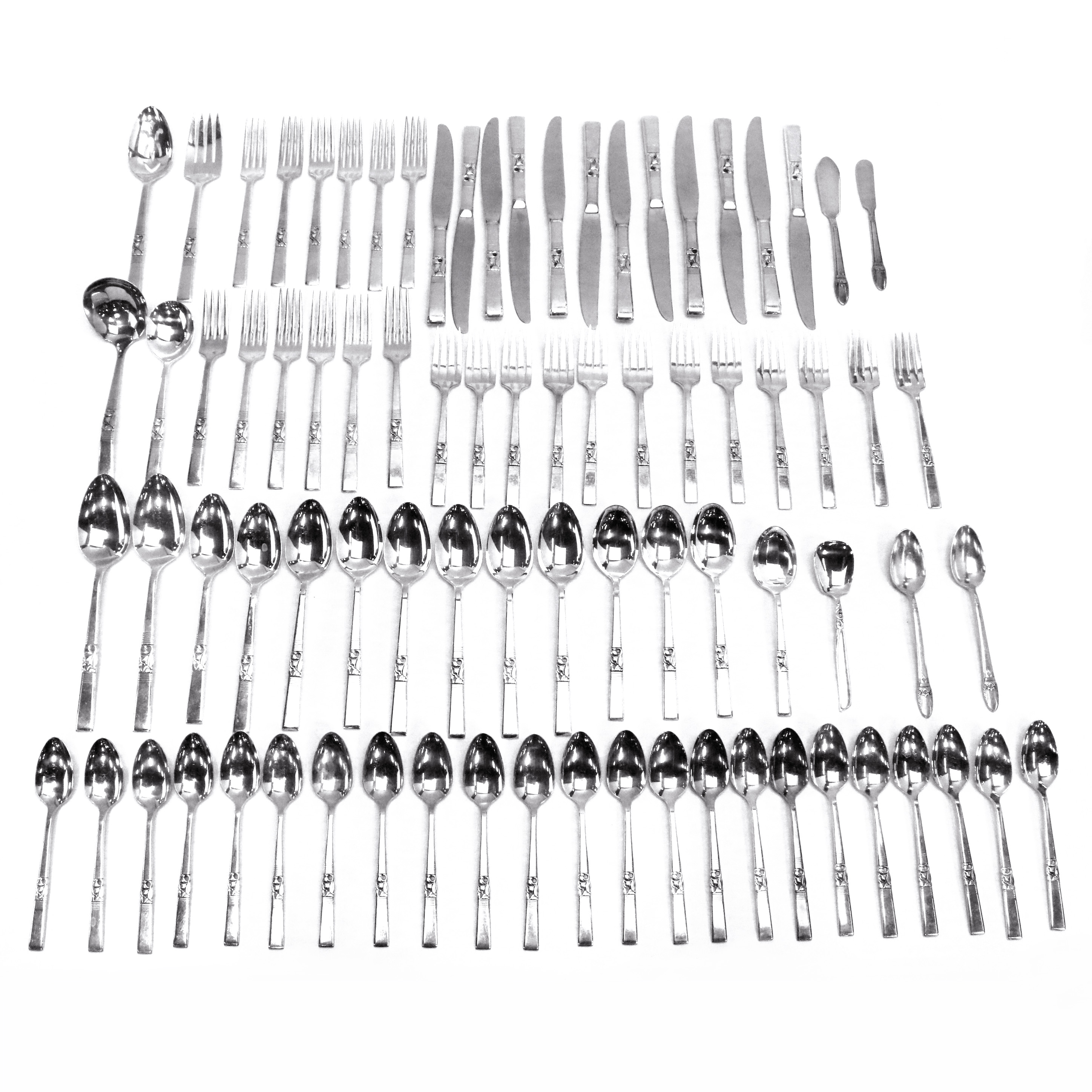 Oneida Community "Morning Star" Silver Plate Flatware Set