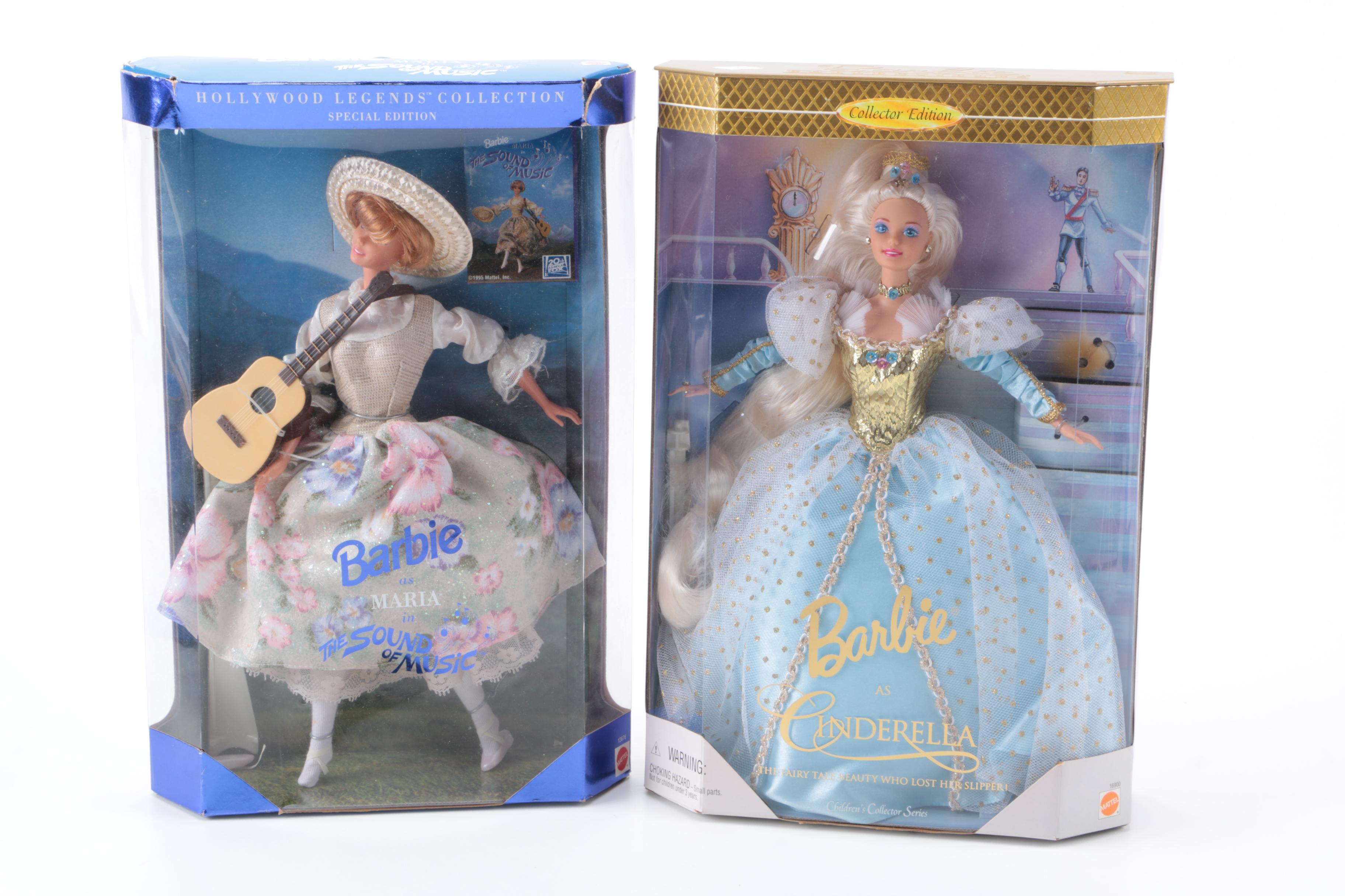 Special Edition Barbie Dolls, Including Disney Dolls