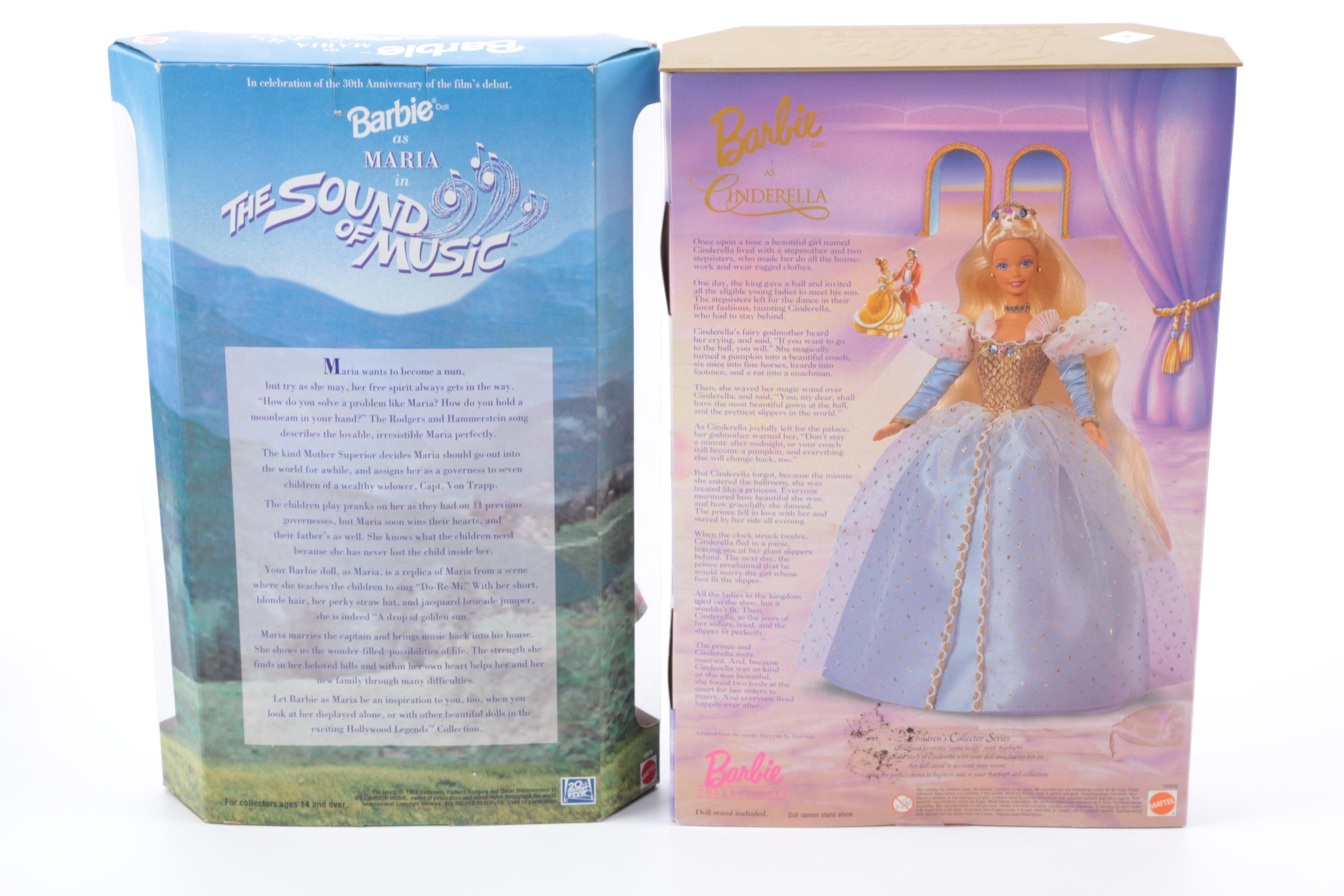 Special Edition Barbie Dolls, Including Disney Dolls