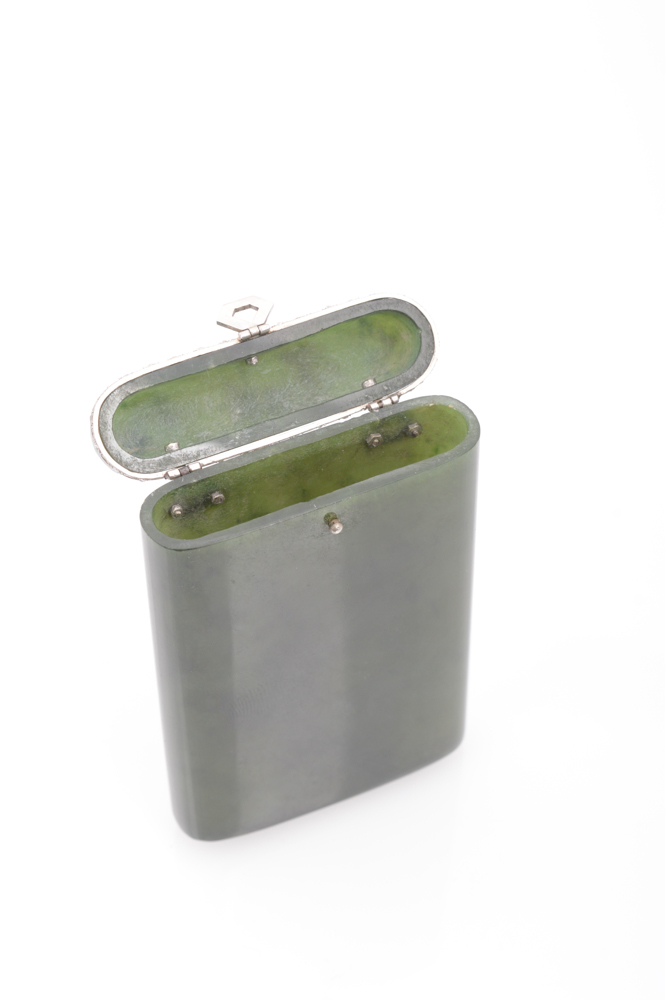 Jadeite and Diamond Cigarette Holder