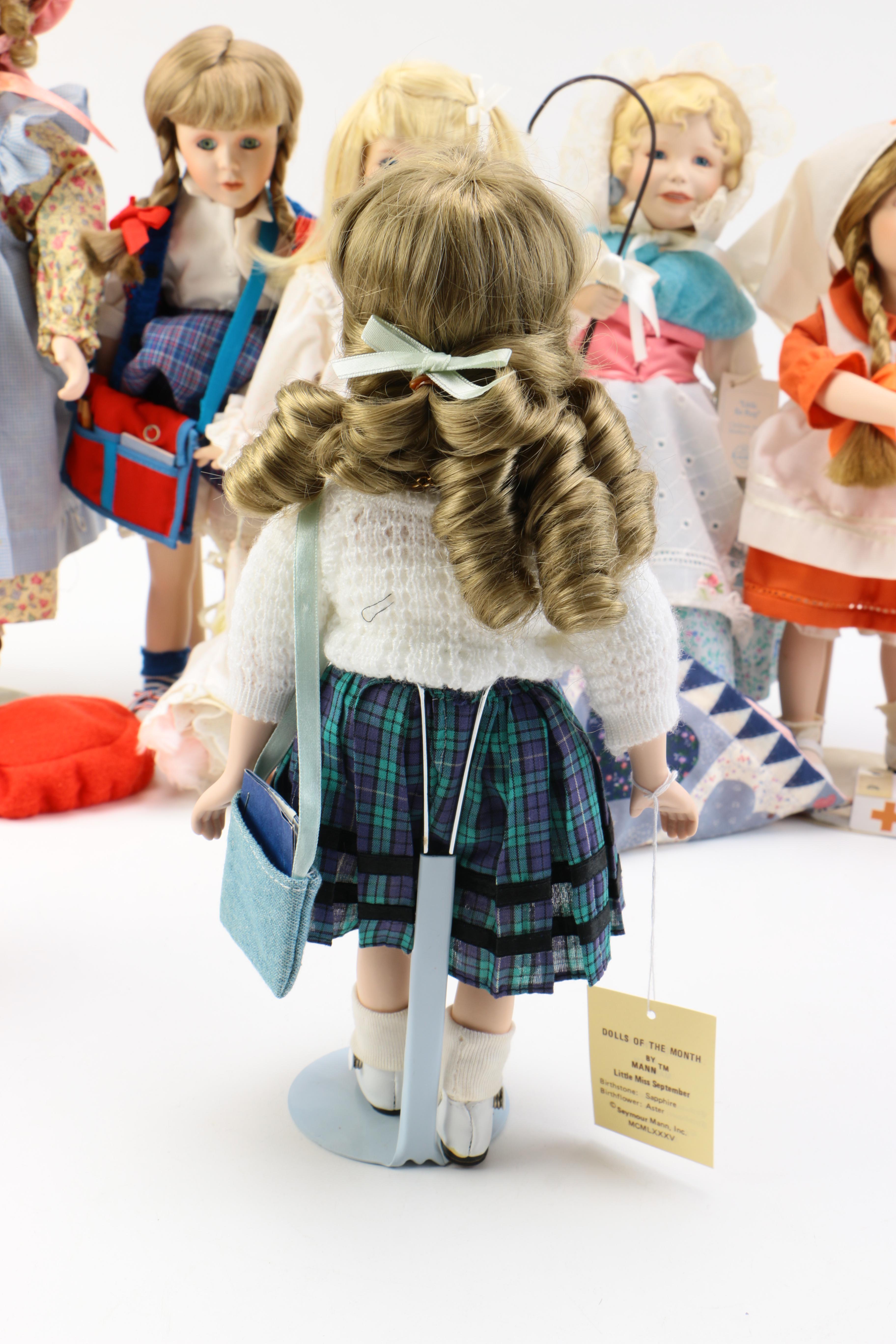 Variety Porcelain and Ceramic Dolls