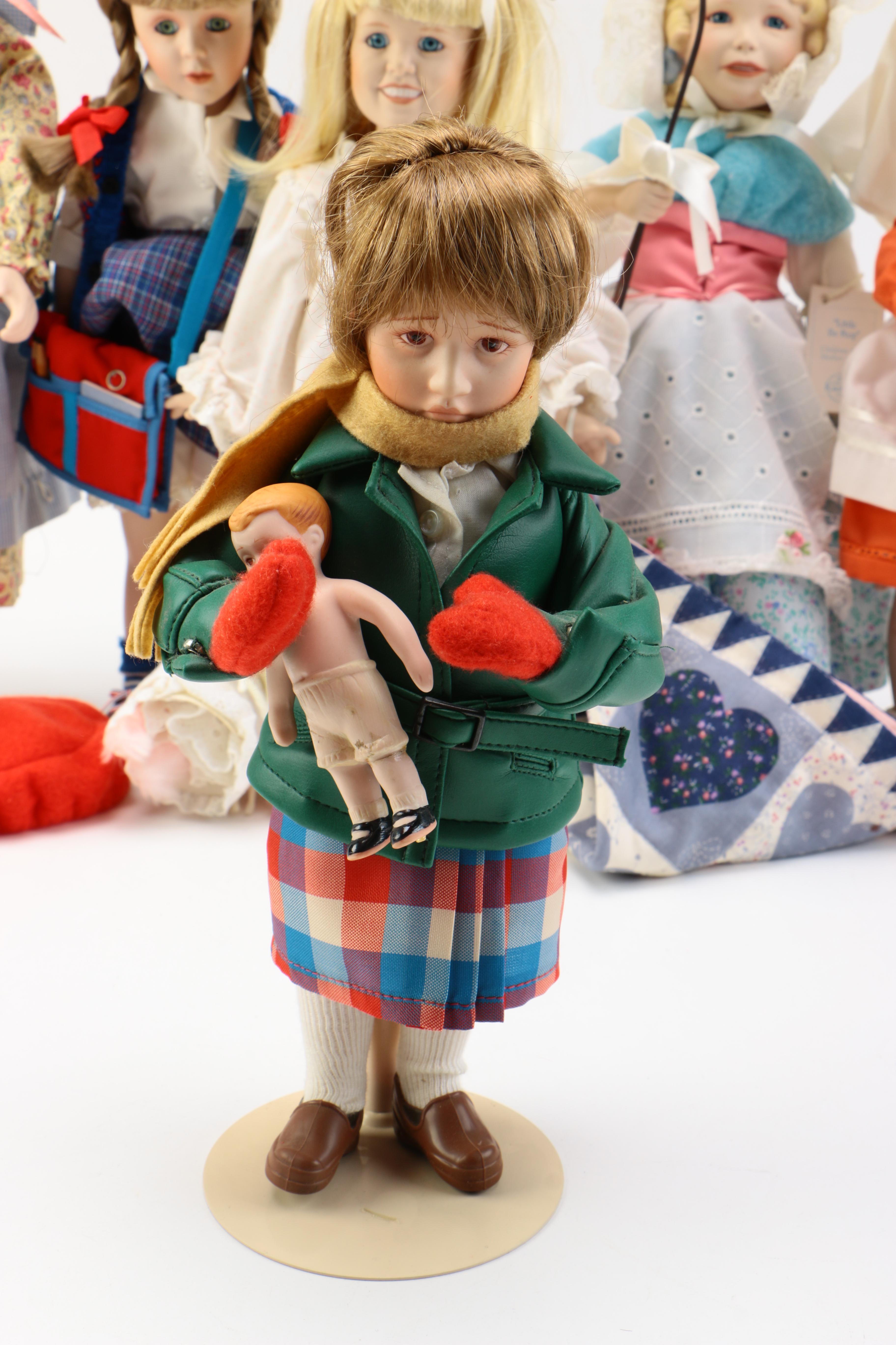 Variety Porcelain and Ceramic Dolls