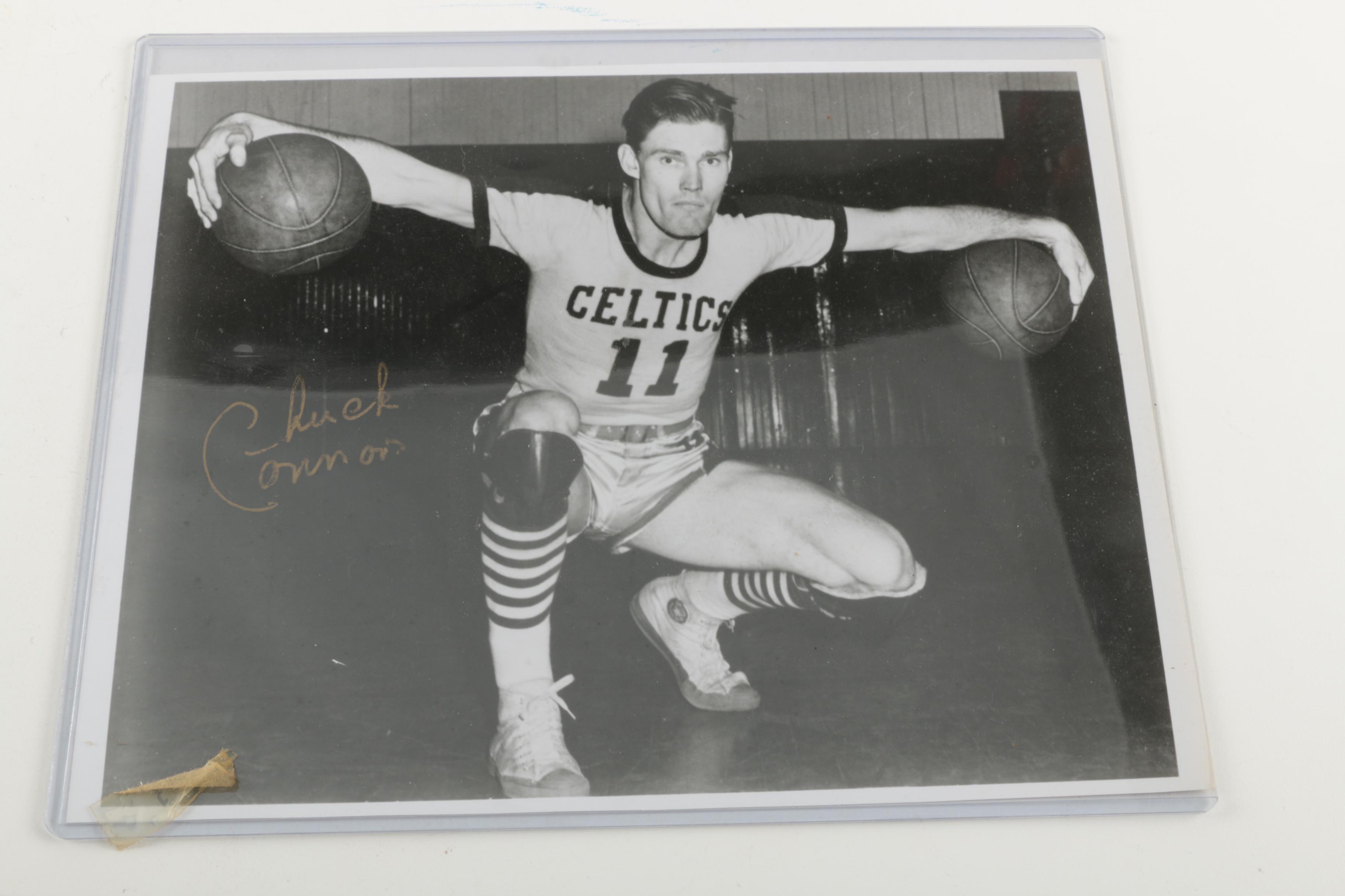 Autographed Chuck Conner Basketball Photo