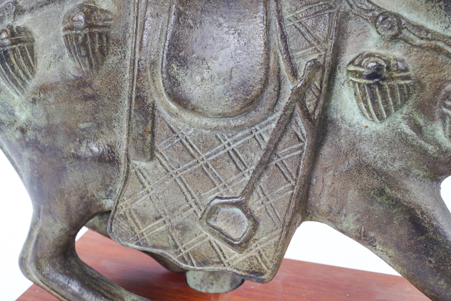 Chinese Cast Metal Tang Style Horse Figurine