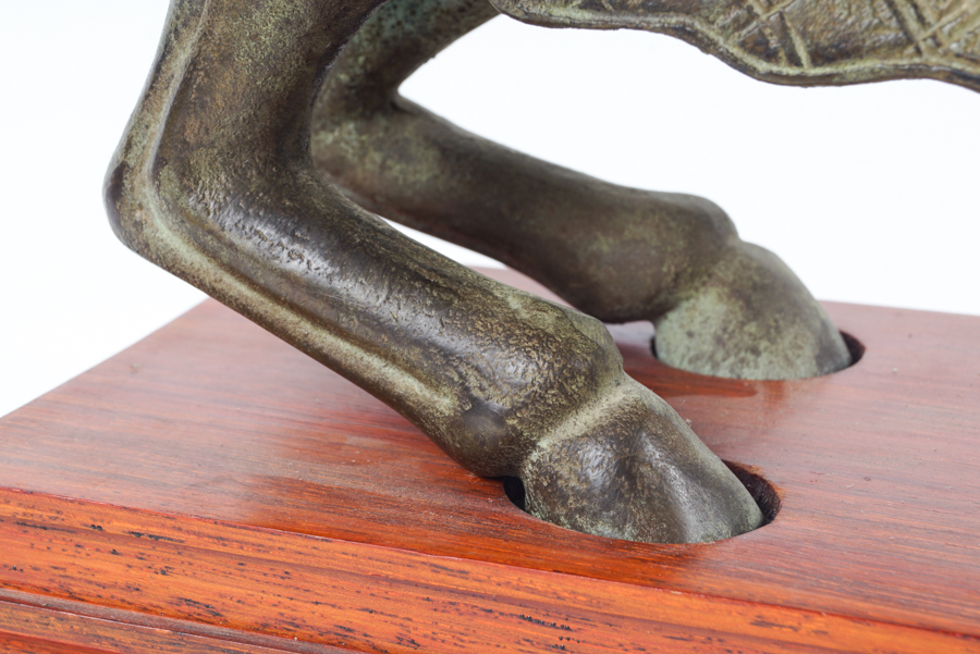 Chinese Cast Metal Tang Style Horse Figurine