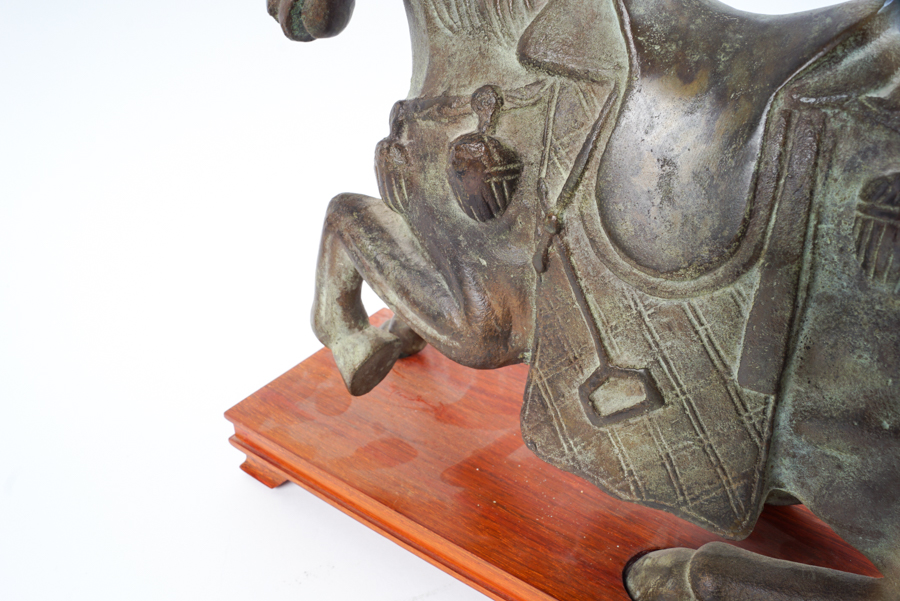 Chinese Cast Metal Tang Style Horse Figurine