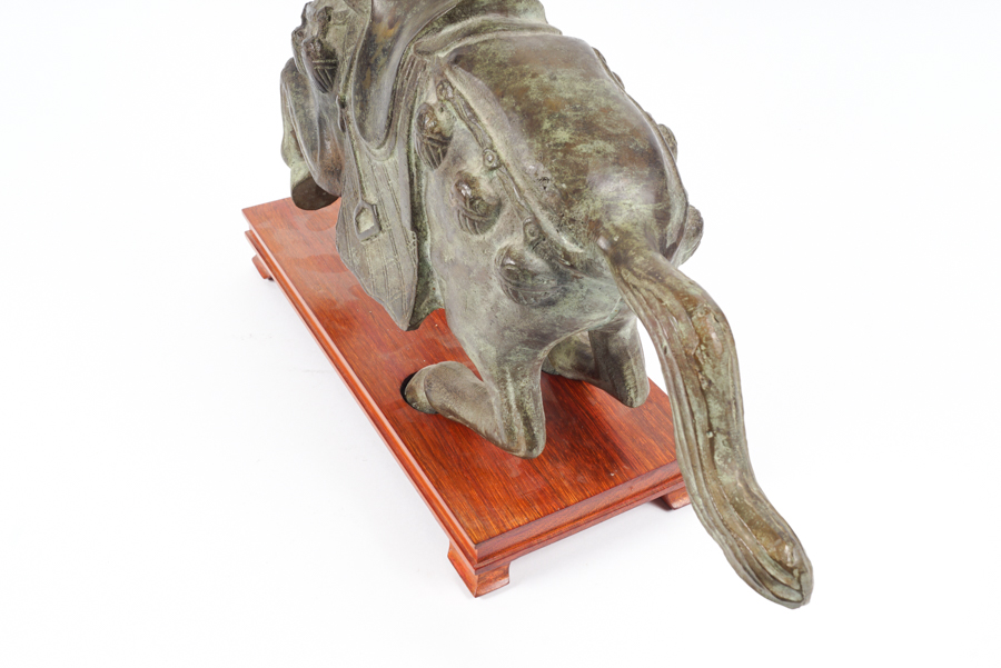 Chinese Cast Metal Tang Style Horse Figurine