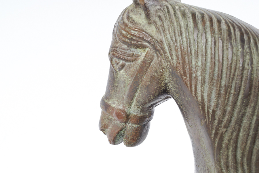 Chinese Cast Metal Tang Style Horse Figurine