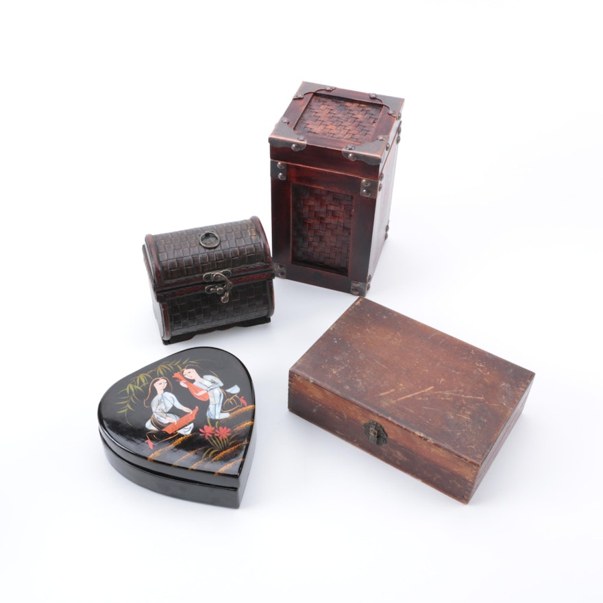 Four Trinket Boxes