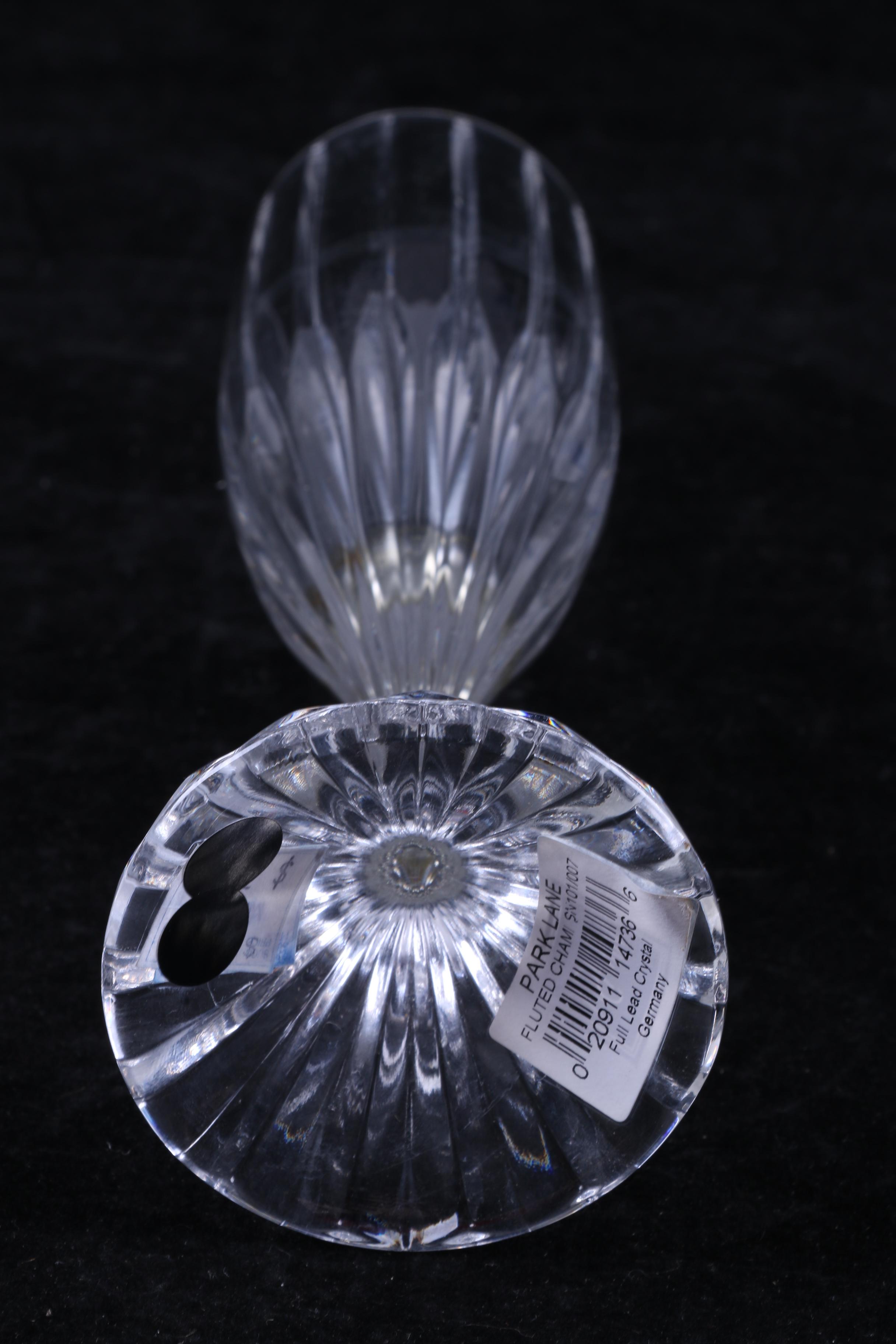 Mikasa "Park Lane" Crystal Champagne Flutes