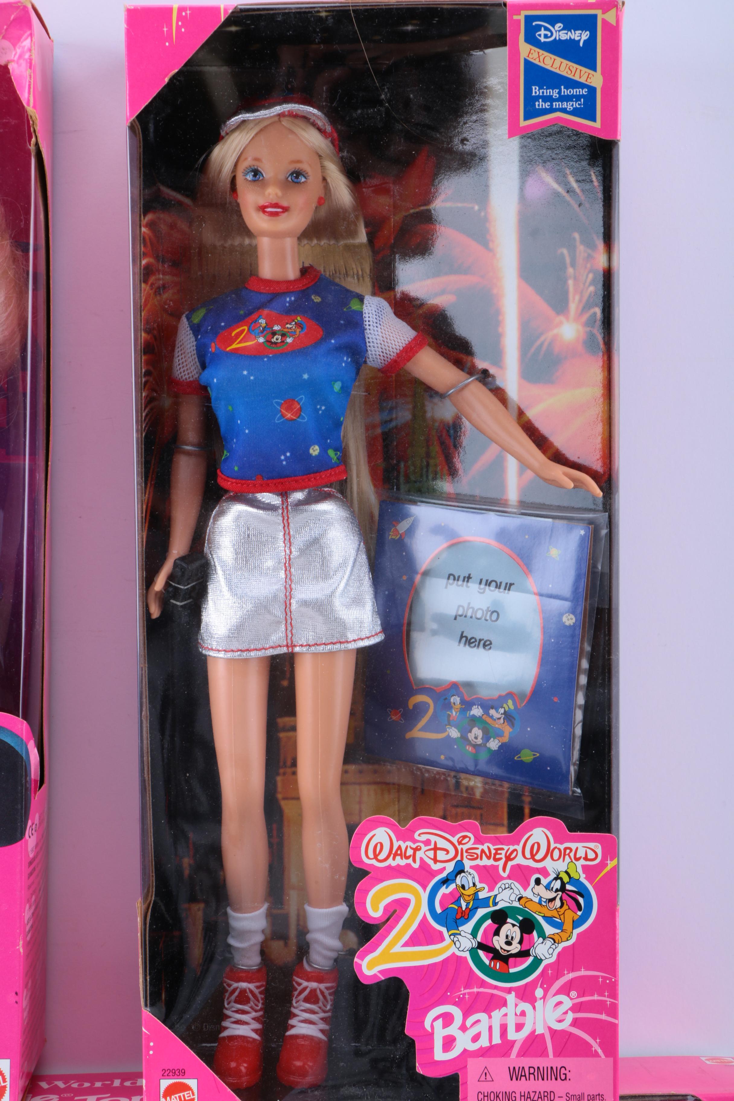 Collection of Disney Themed Barbie Dolls