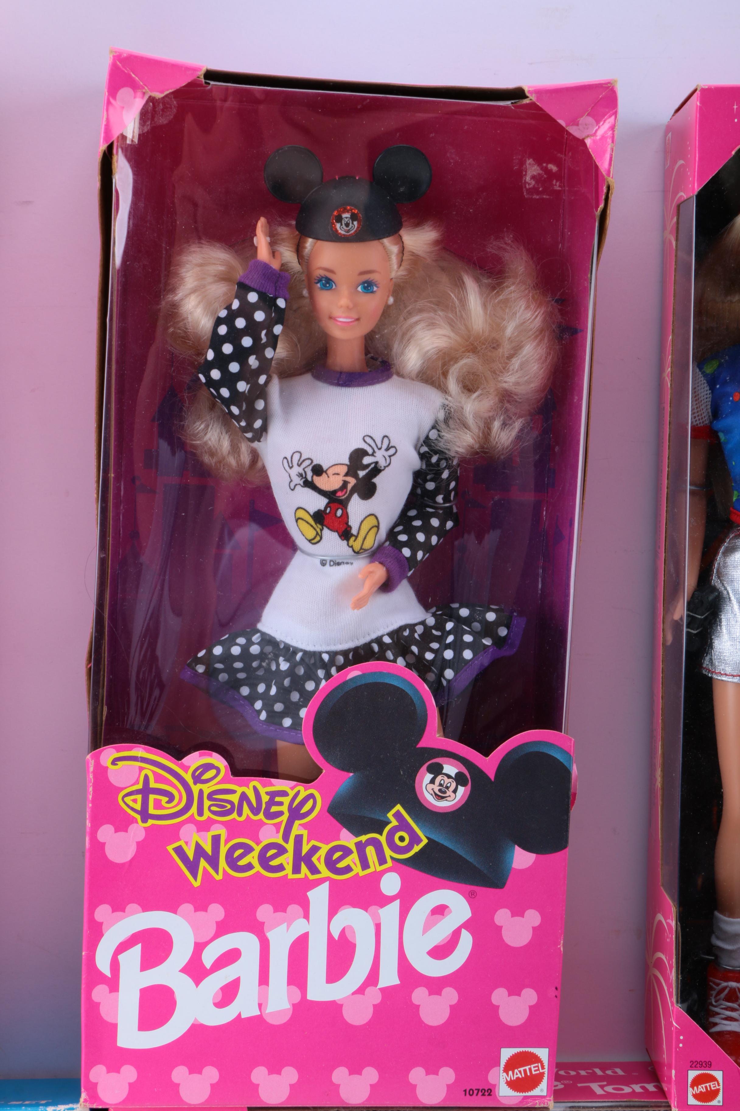 Collection of Disney Themed Barbie Dolls