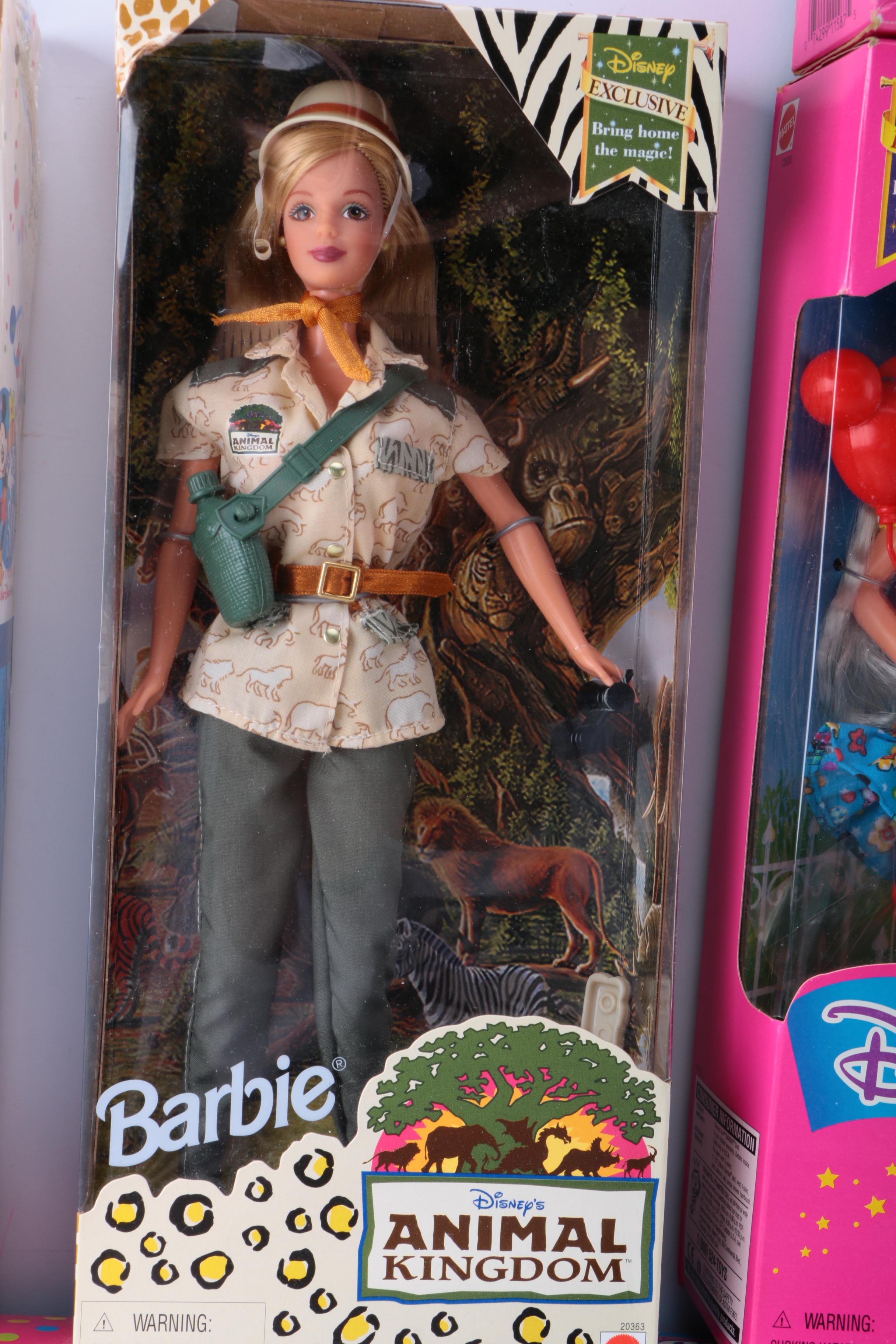 Collection of Disney Themed Barbie Dolls