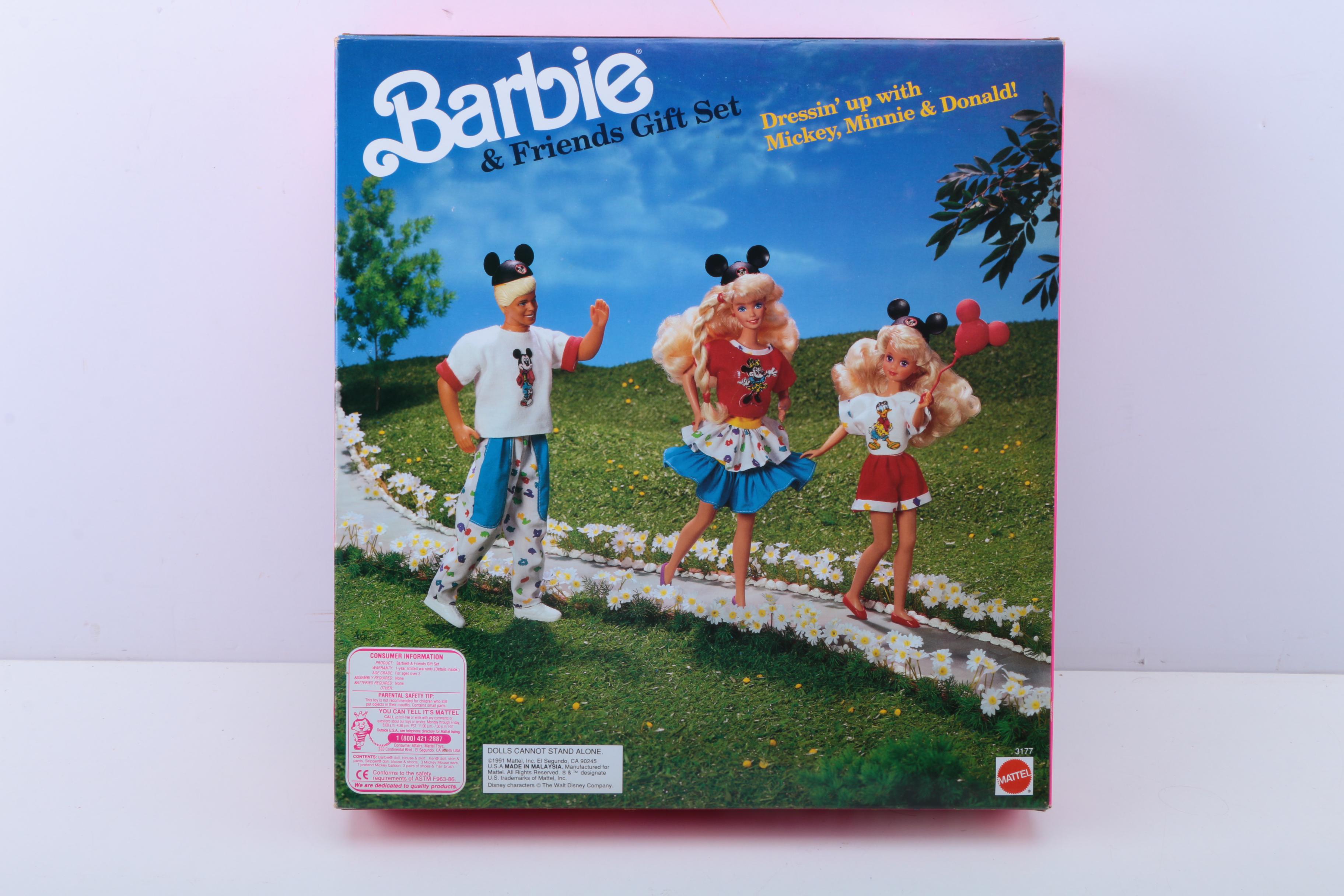 Collection of Disney Themed Barbie Dolls