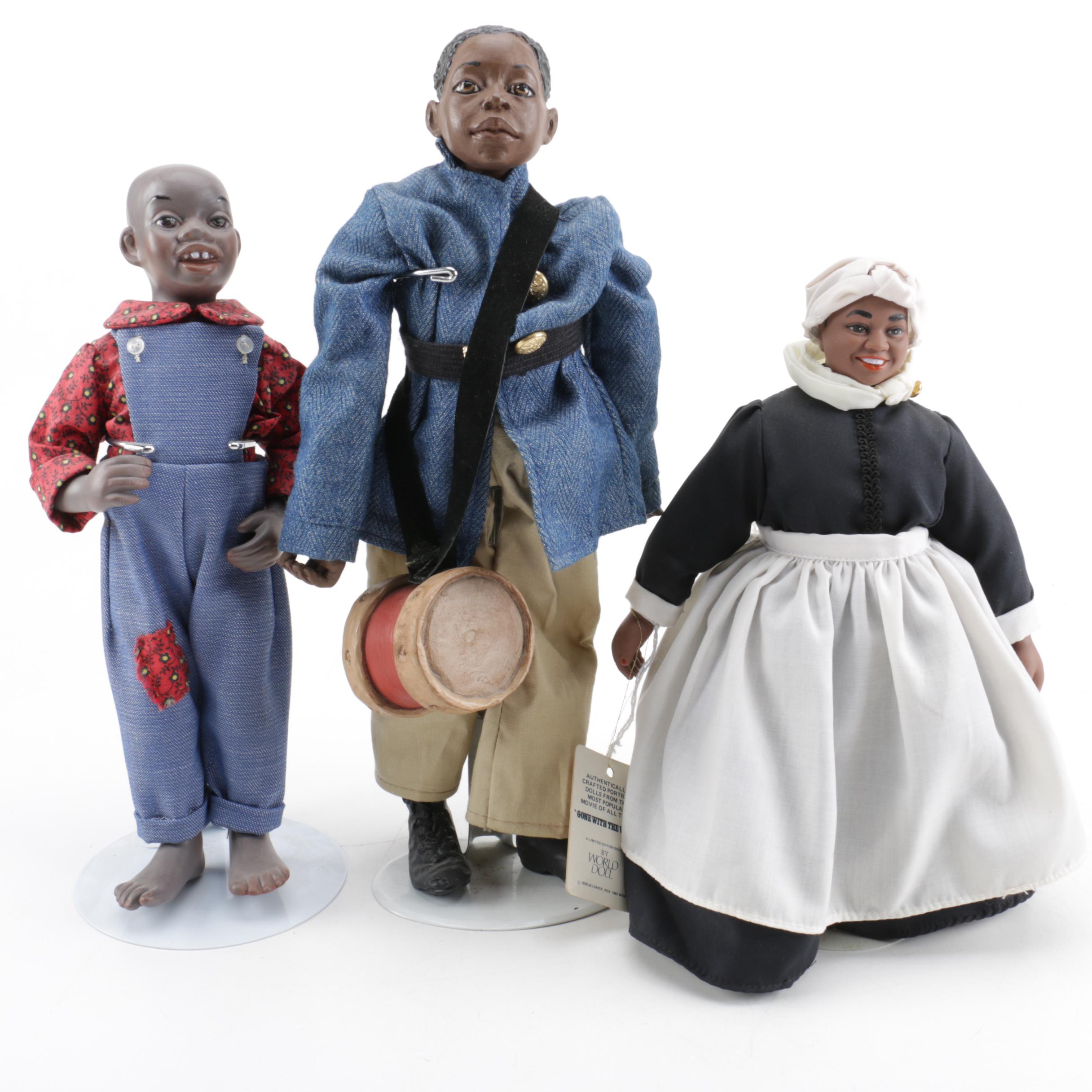World Doll Gone with the Wind Mammy and Hand Made Dolls