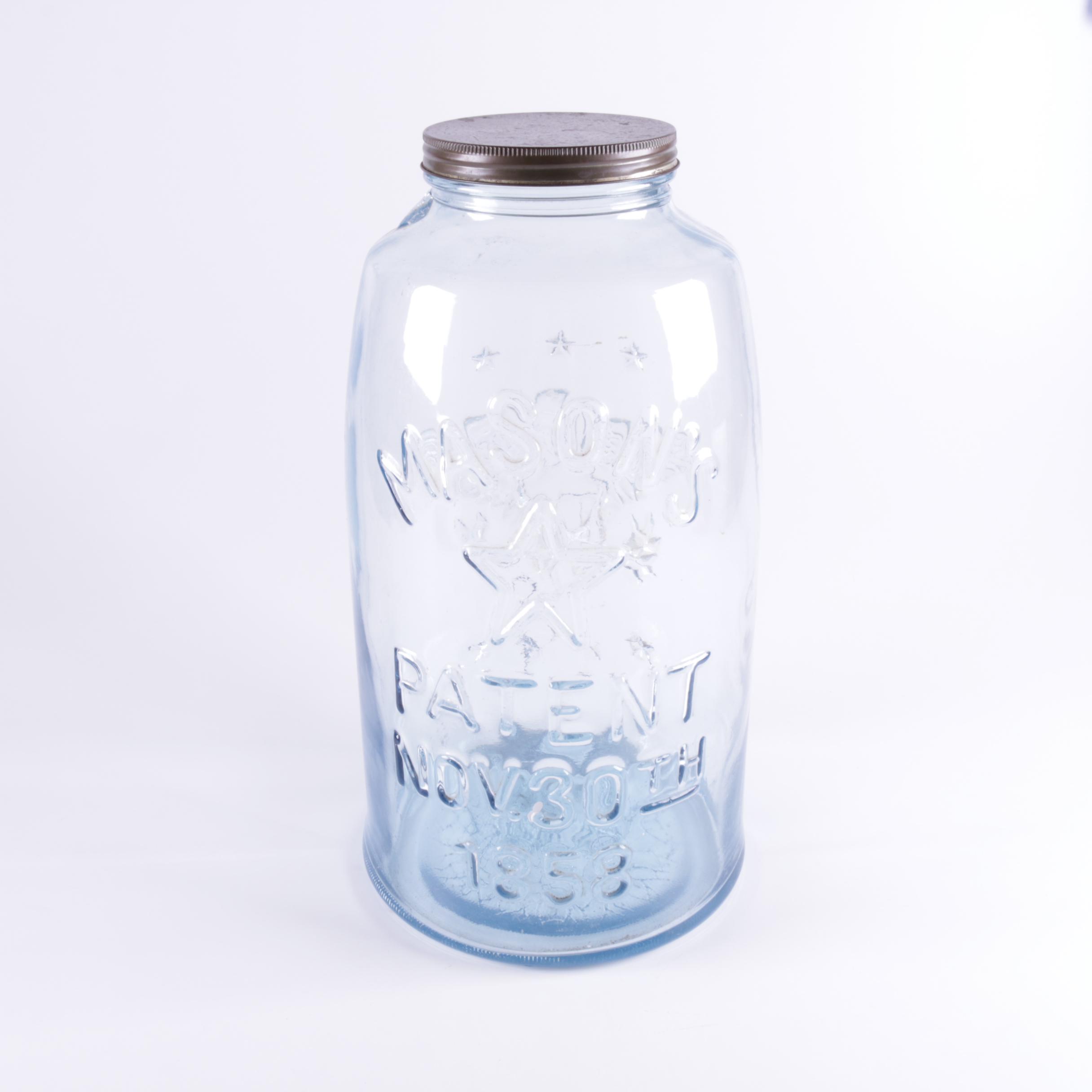 Large Mason Jar with Lid