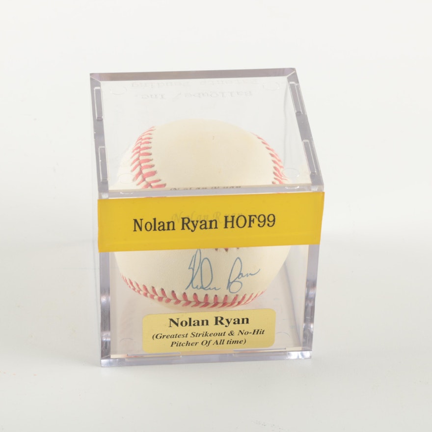 Nolan Ryan Autographed Baseball