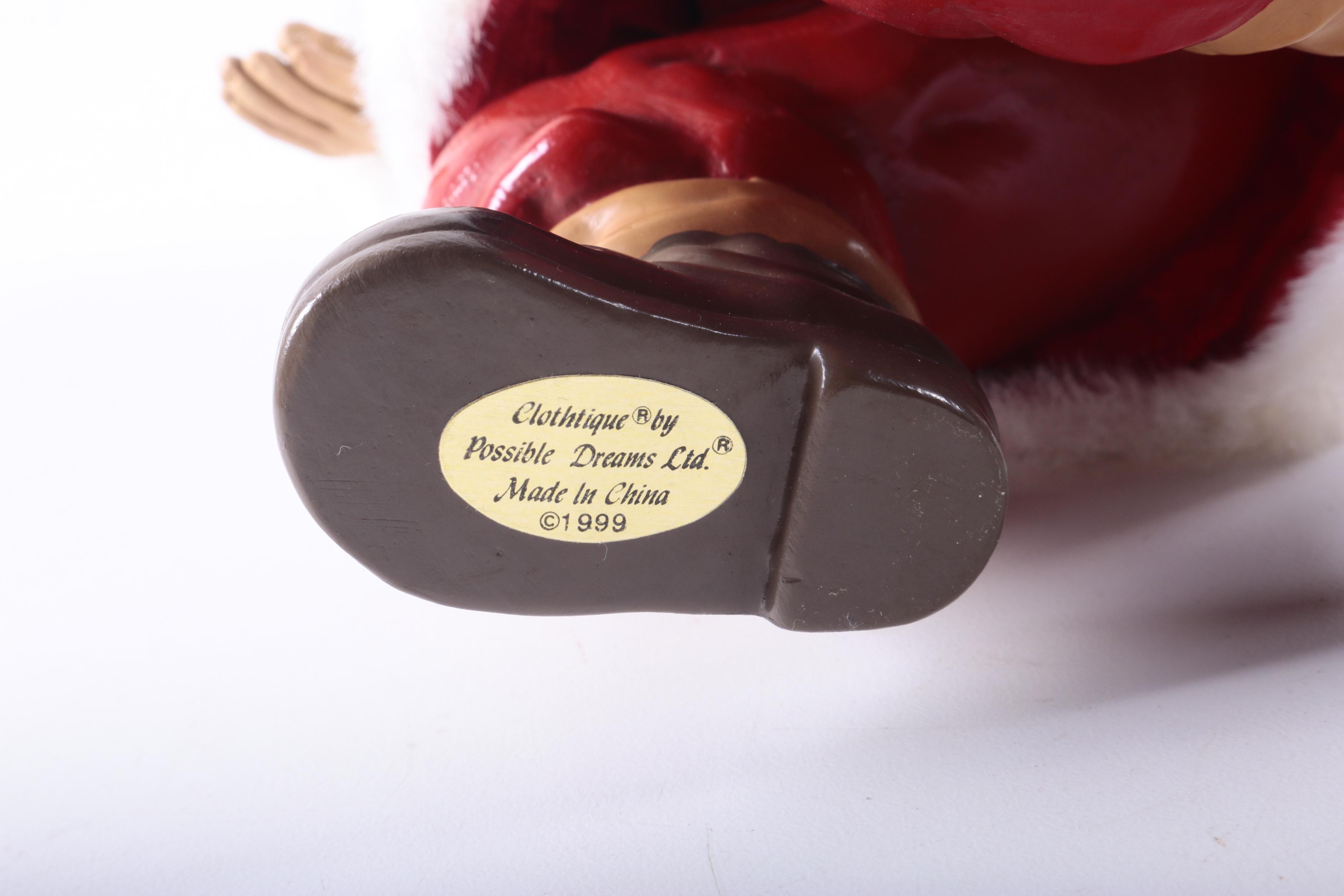 Dolls with Wheelchairs and Crutches Including Santa