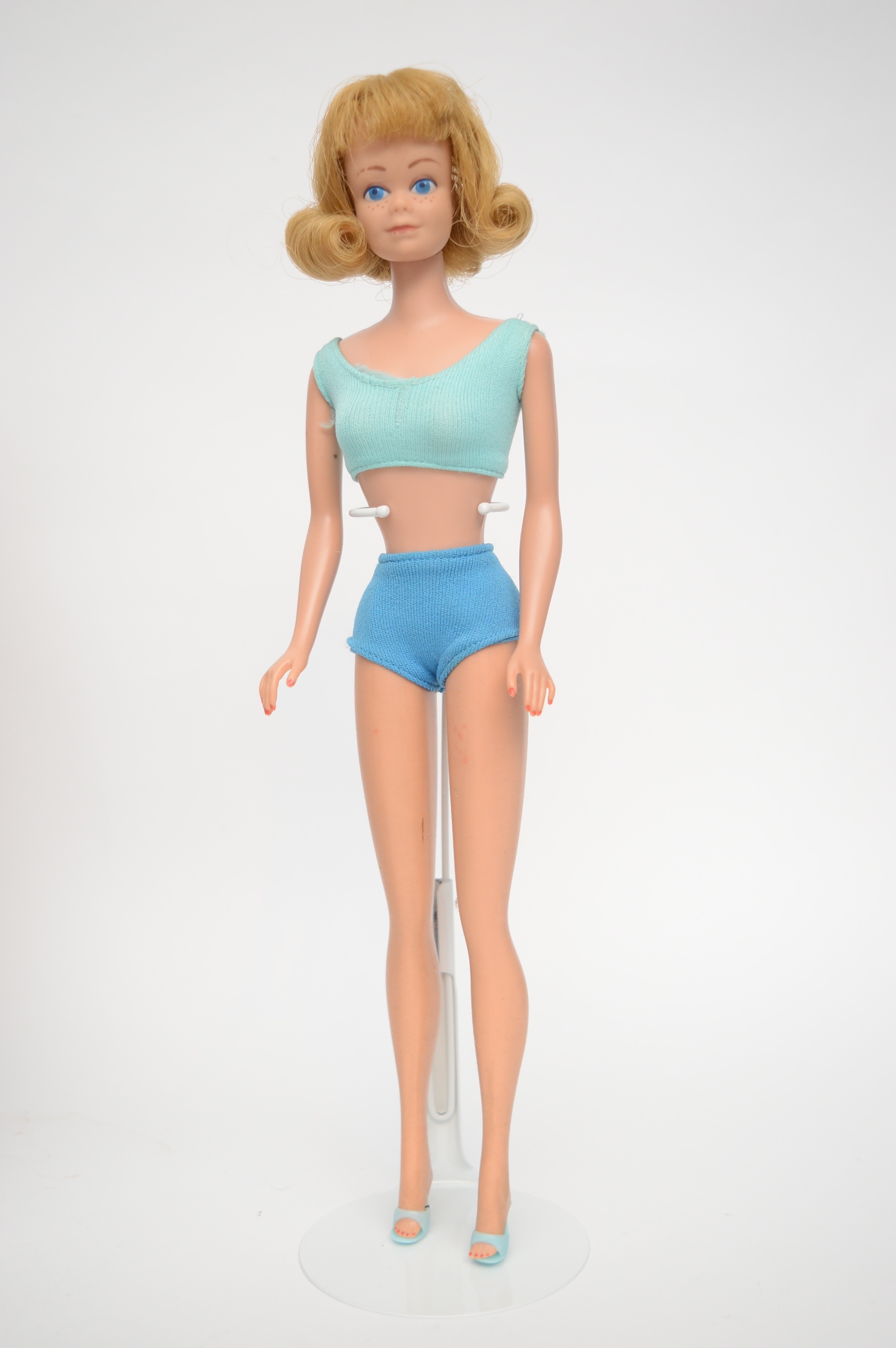 Midge and Two Barbies Circa 1960s with Carrying Case and  Accessories