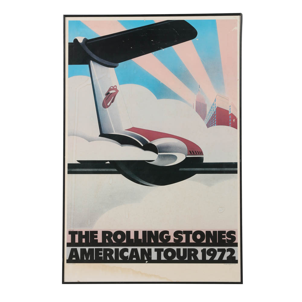 Offset Lithograph Poster "Rolling Stones American Tour 1972"