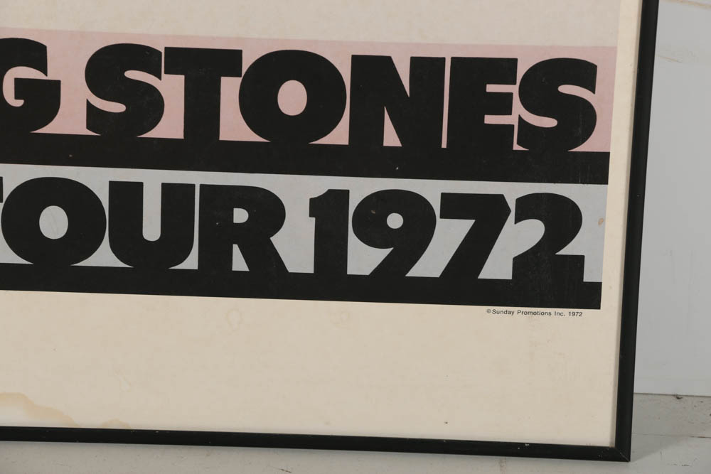Offset Lithograph Poster "Rolling Stones American Tour 1972"