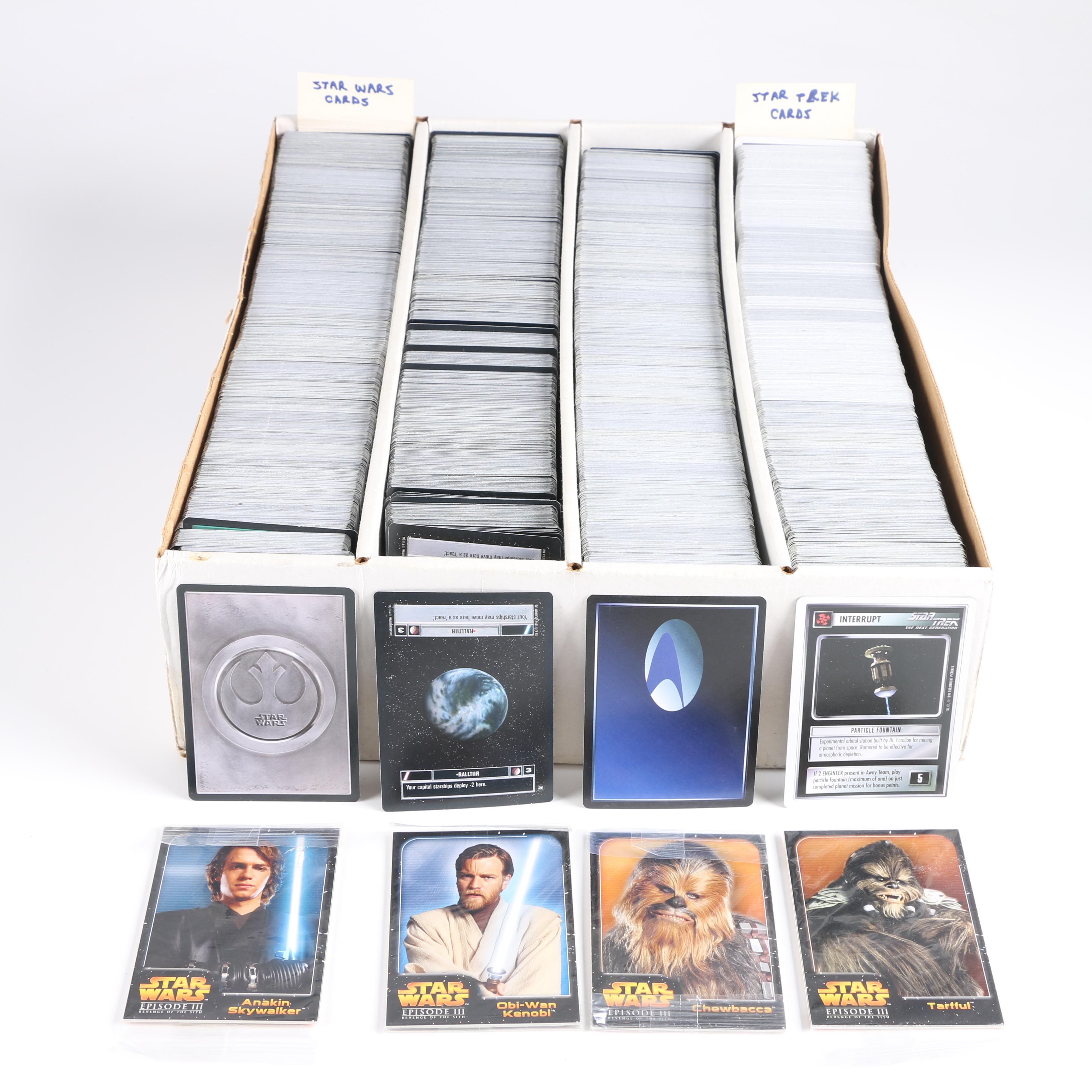 "Star Wars" and "Star Trek" Trading Card Game Cards
