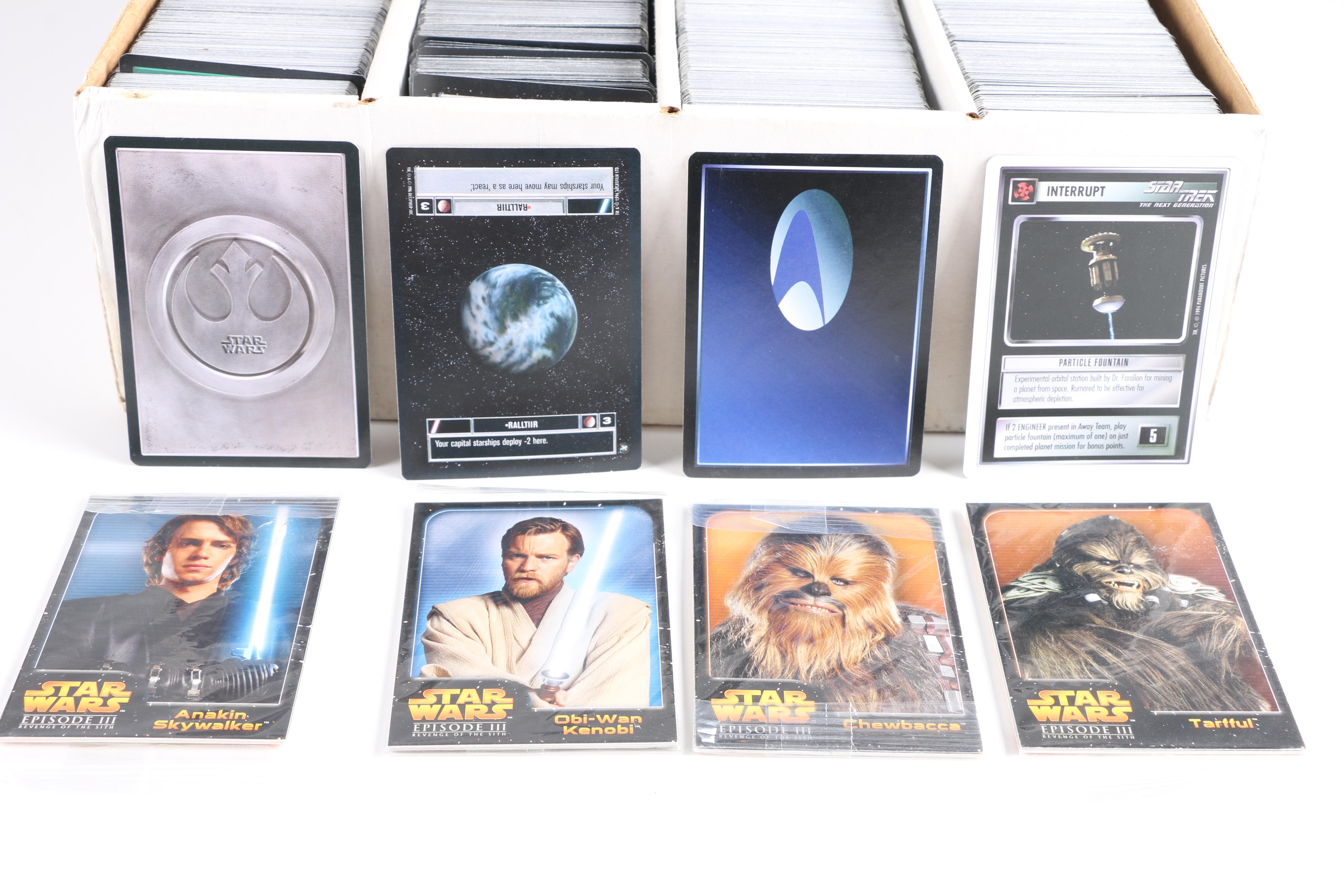 "Star Wars" and "Star Trek" Trading Card Game Cards