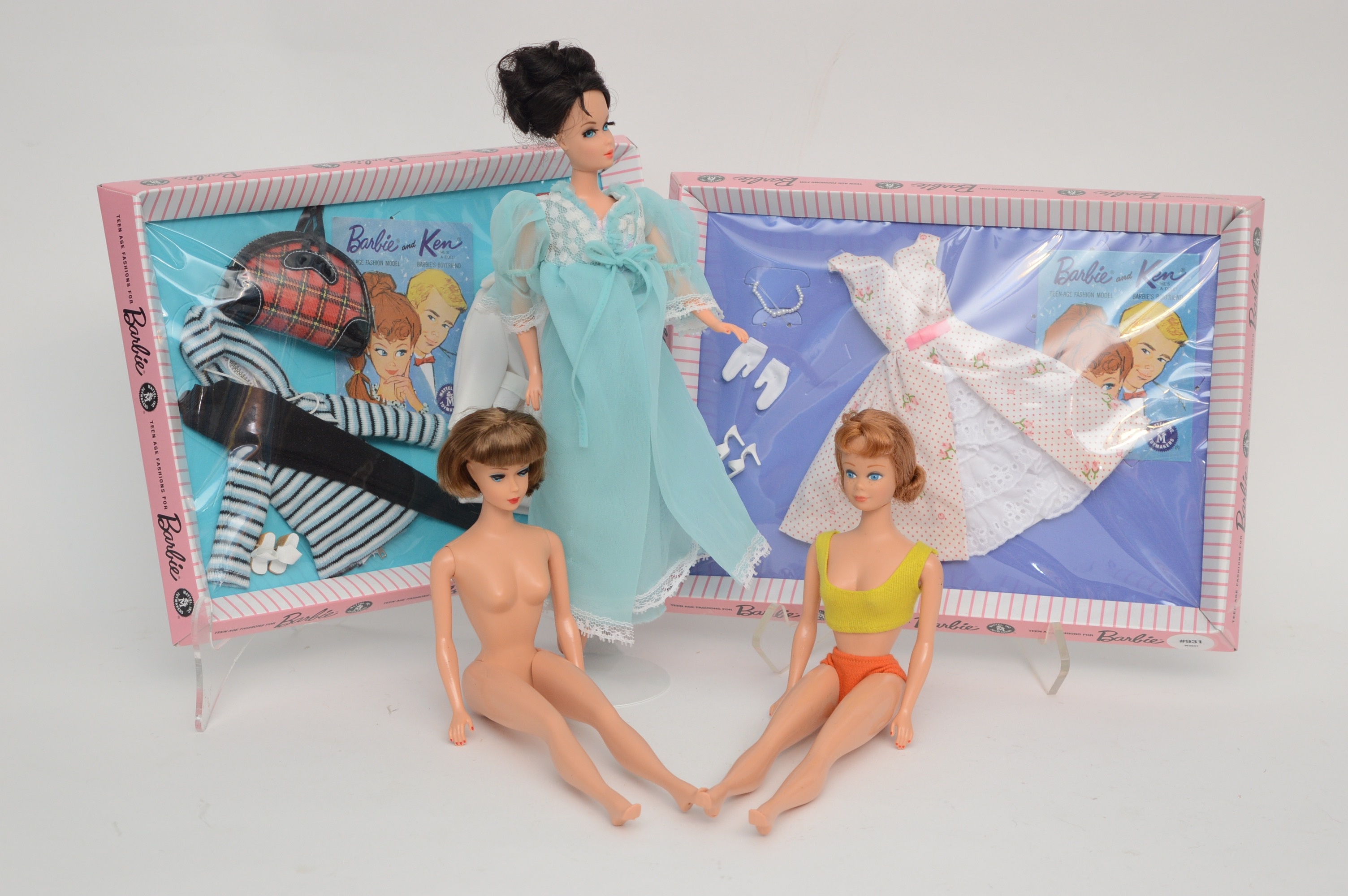 Reproduction Barbies, Midge, American Girl and Flip