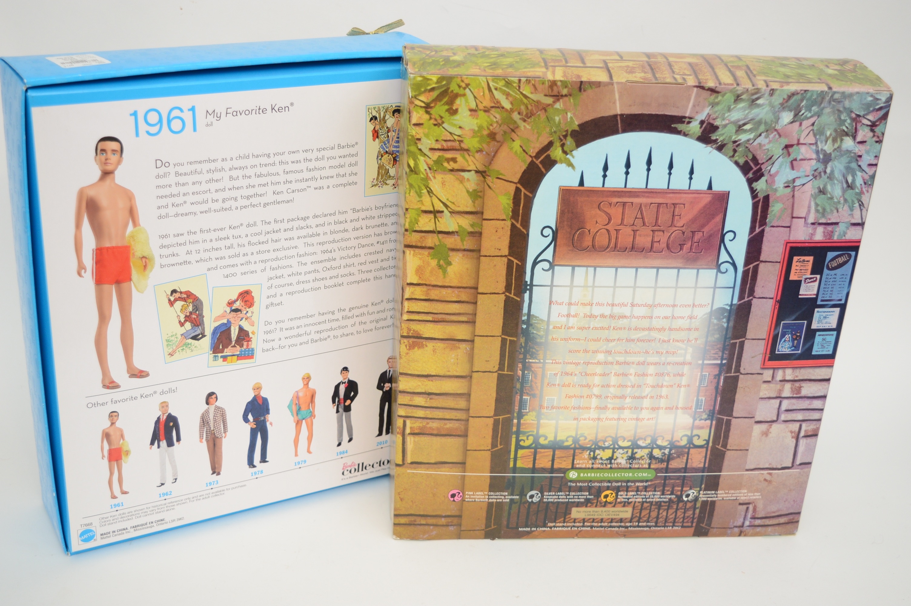 Reproductions Barbie and Ken Dolls