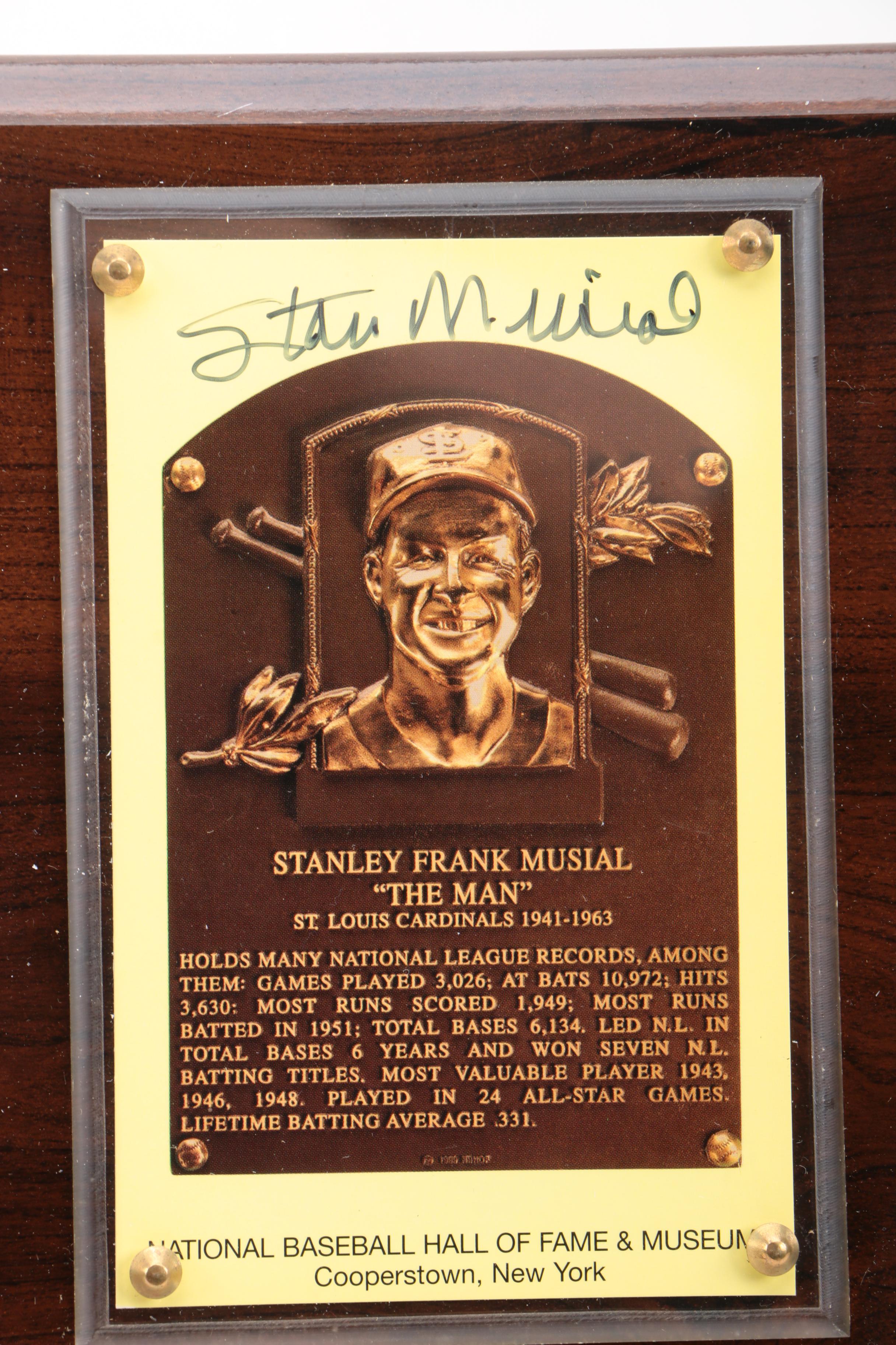 Signed and Unsigned Stan Musial Memorabilia