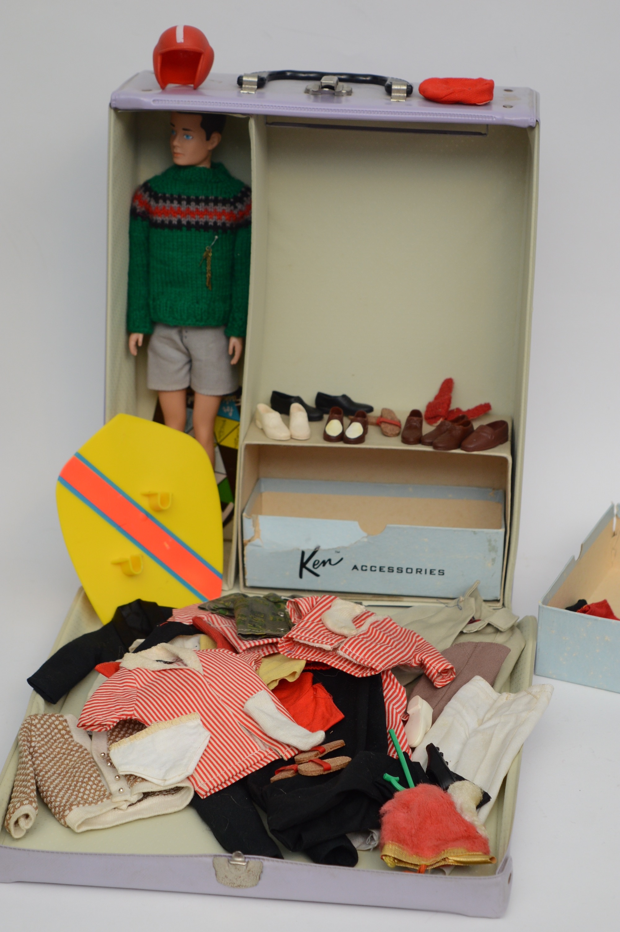 Vintage Ken Doll with Carrying Case and Accessories
