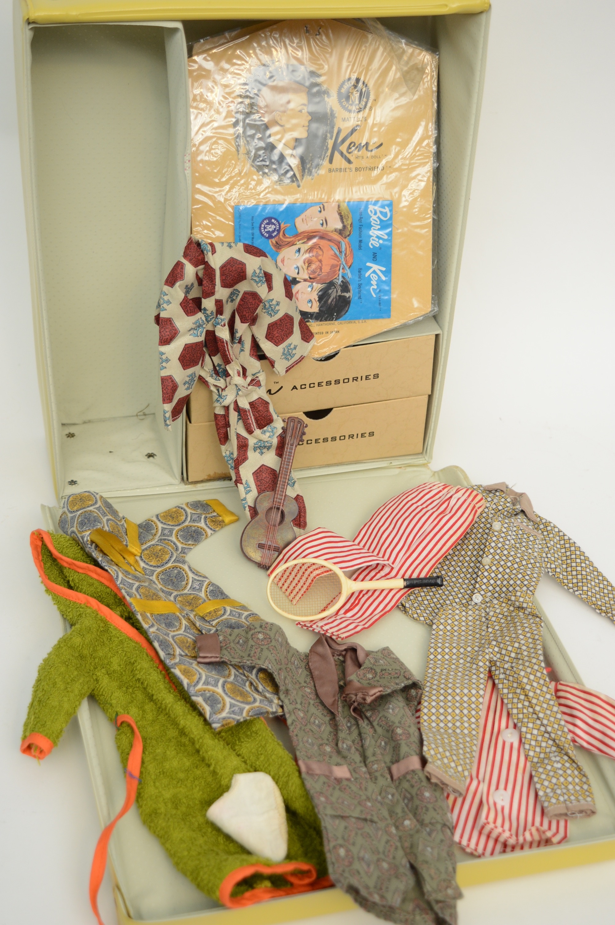 Vintage Ken Doll with Carrying Case and Accessories