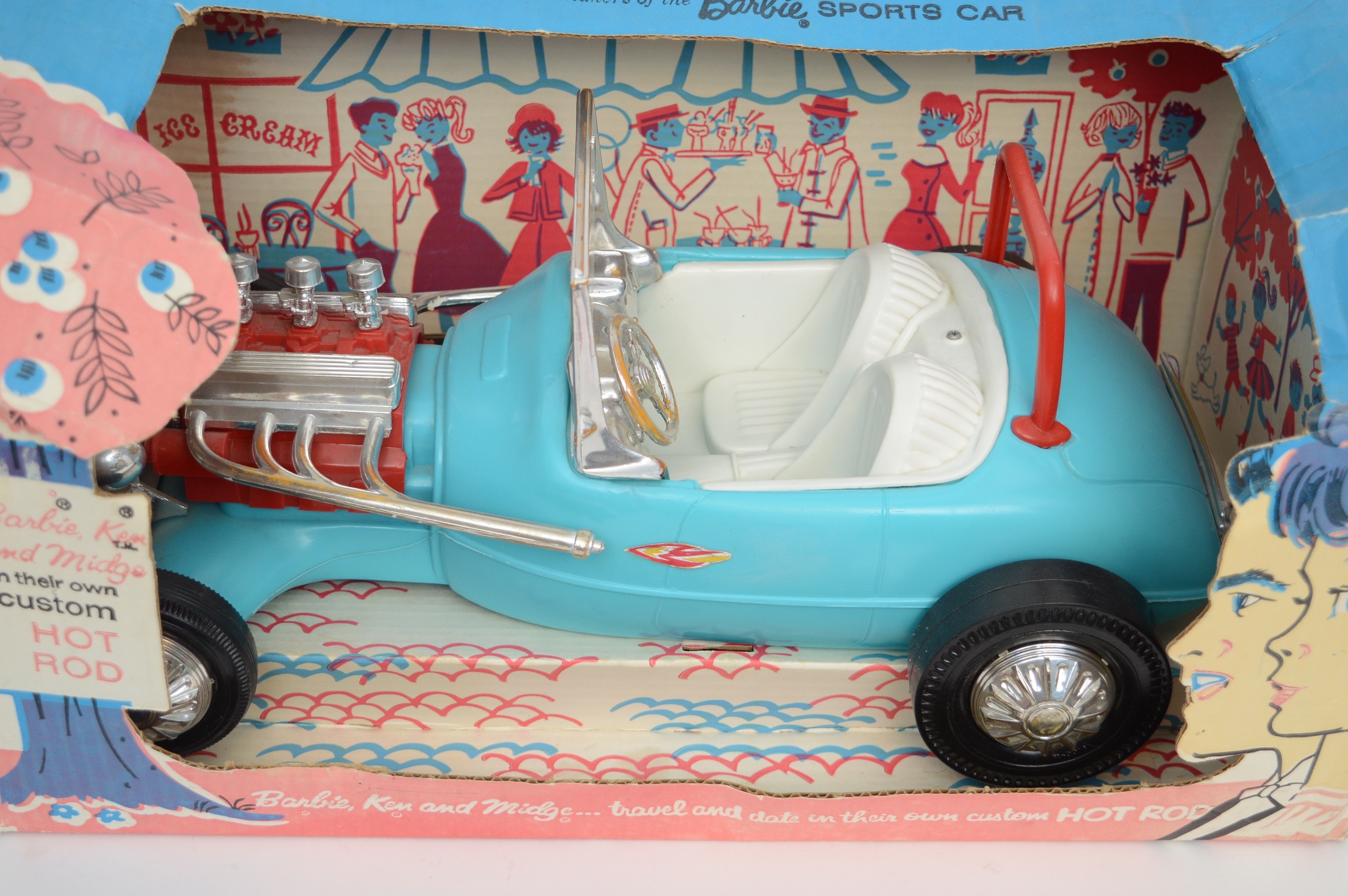1963 Barbie, Ken and Midge's Hot Rod