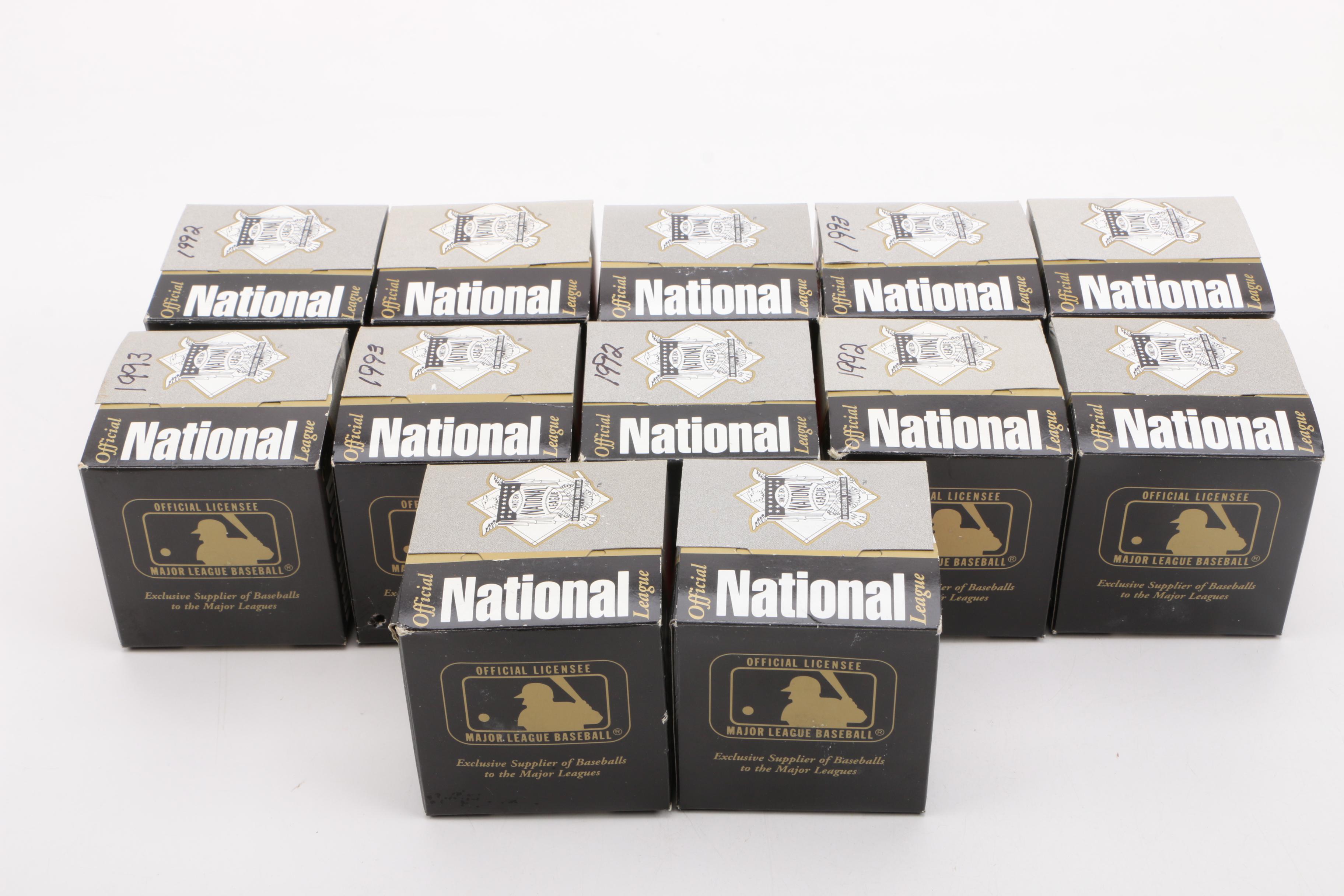 1980s and 1990s "Official National League" Baseballs