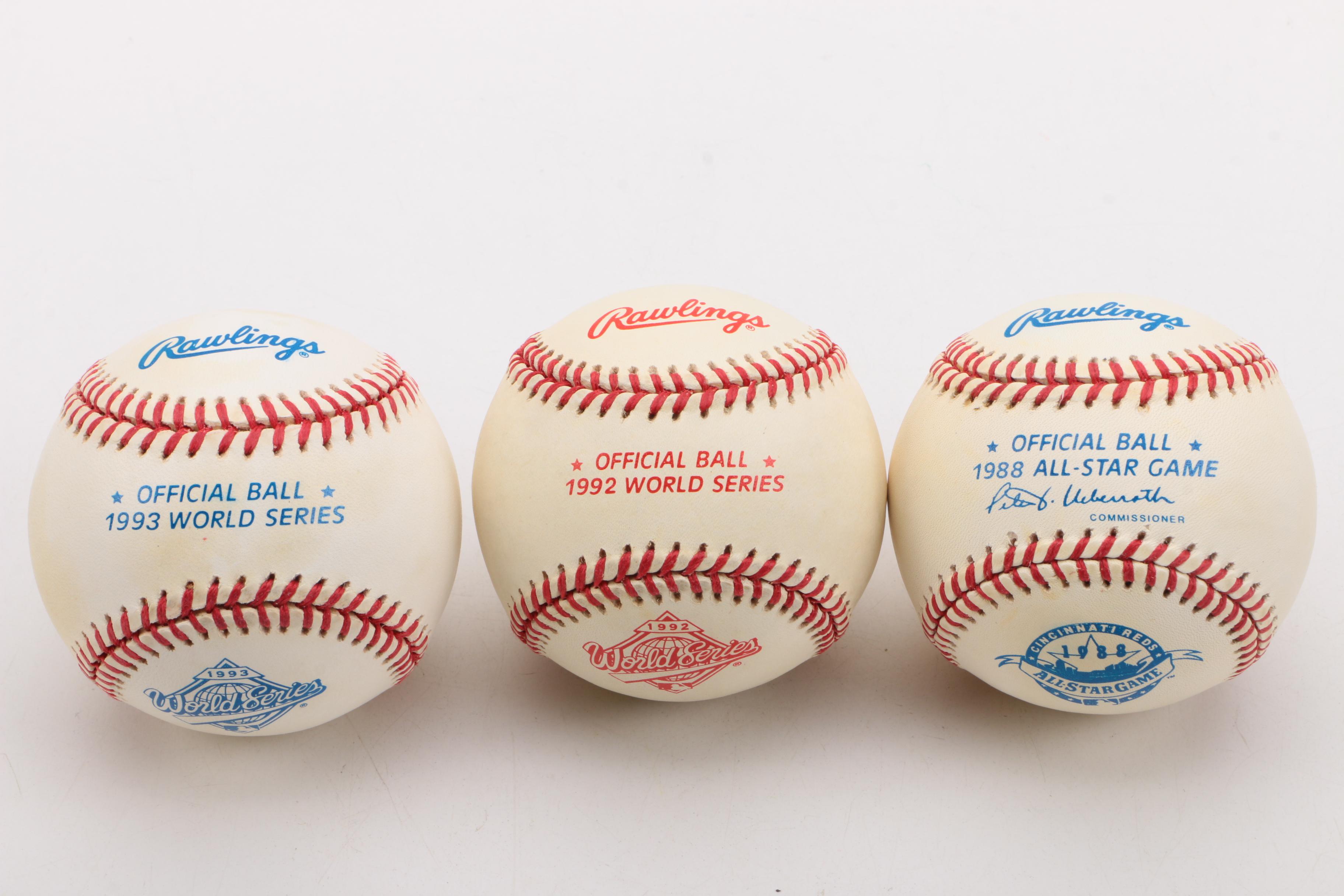 1980s and 1990s "Official National League" Baseballs