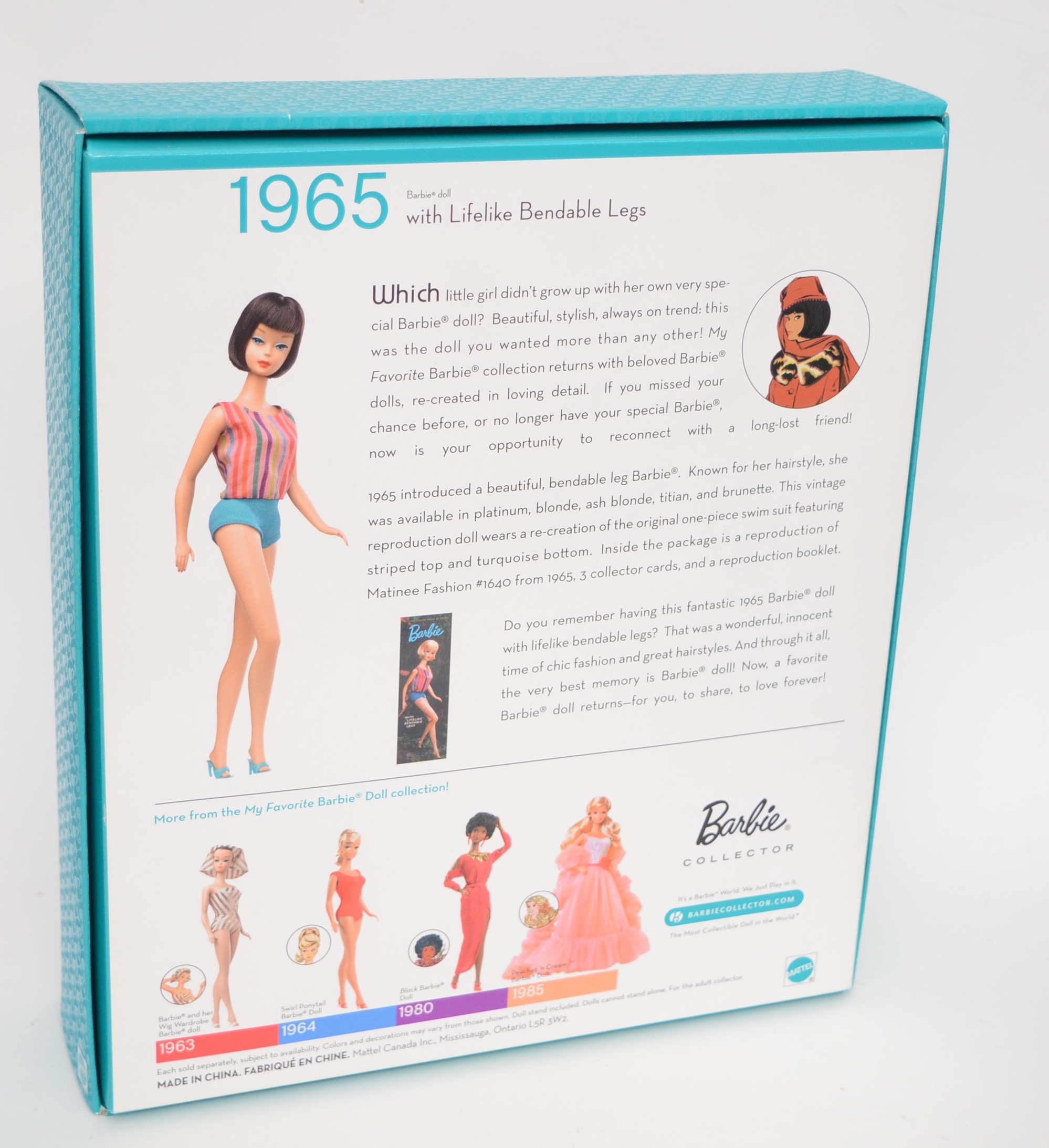 Reproduction 1965 and 1967 Barbie and Julia