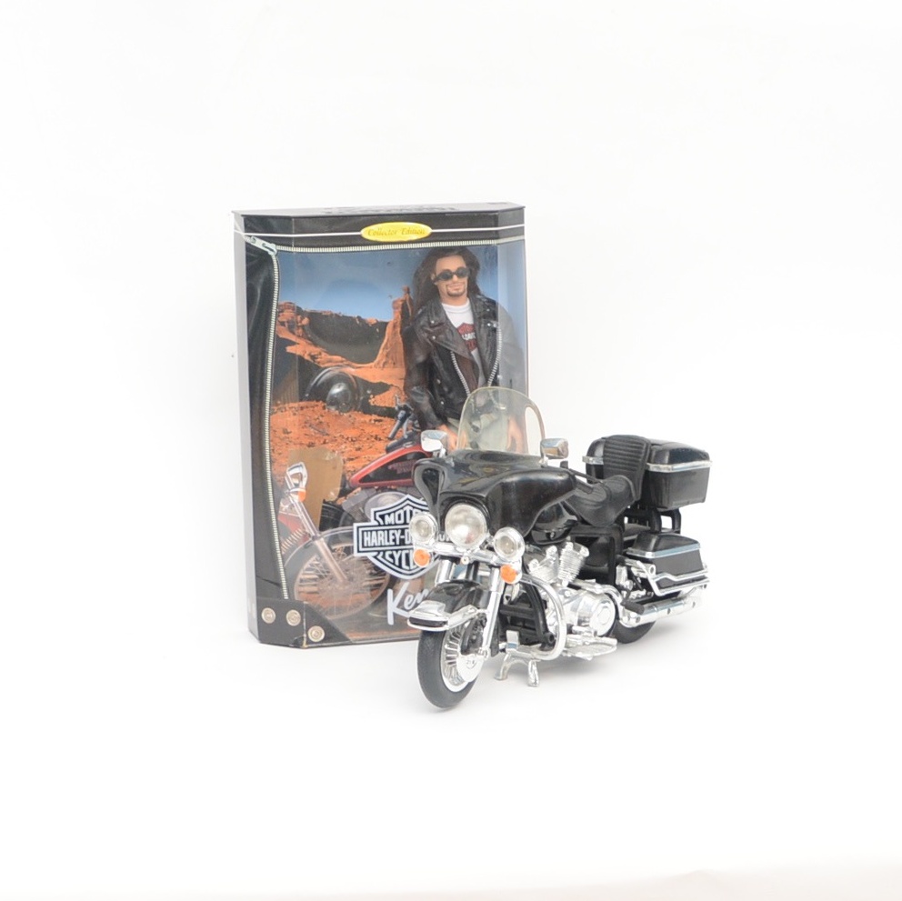 Harley Davidson Collector's Ken Doll with Motorcycle