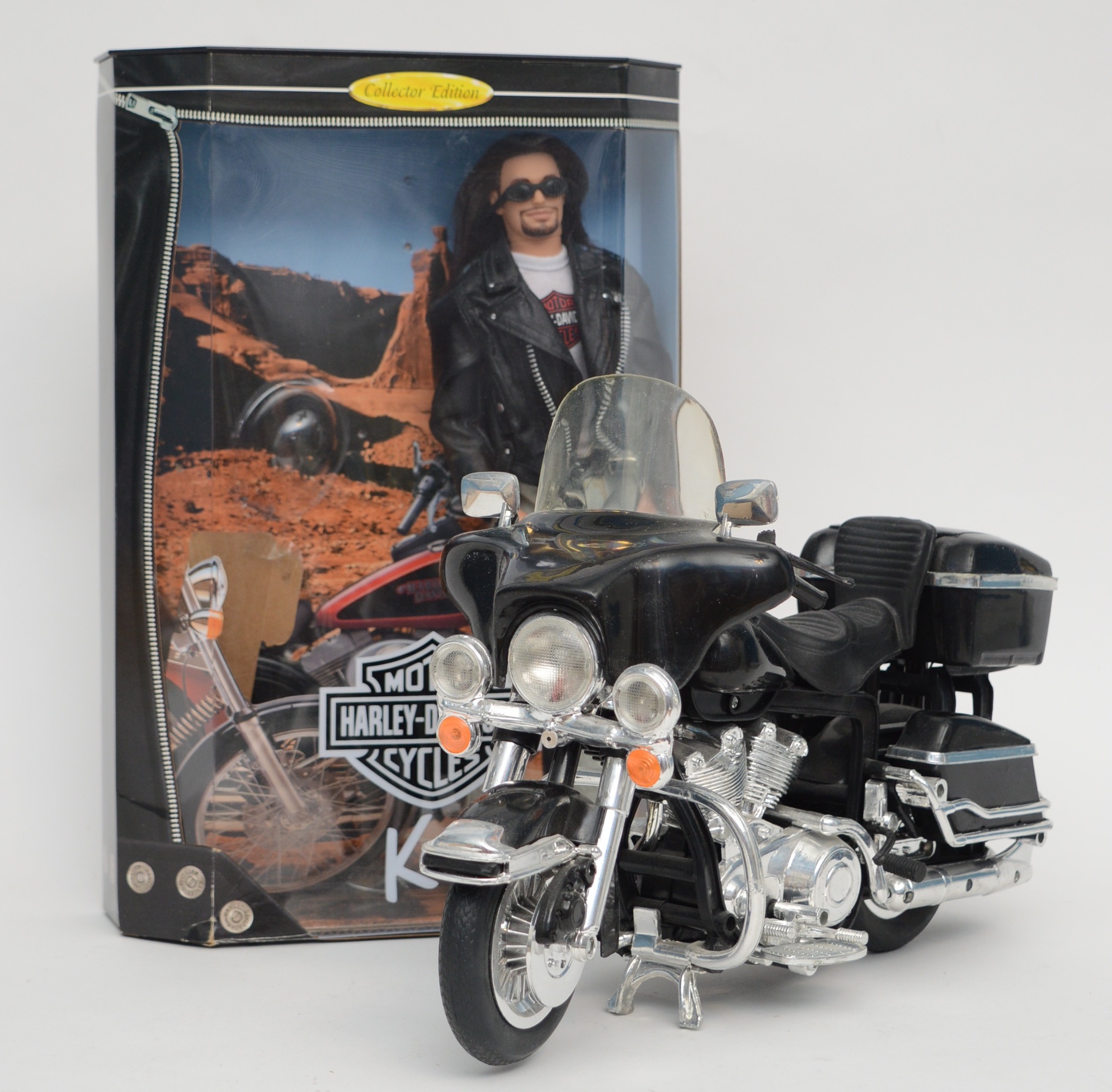 Harley Davidson Collector's Ken Doll with Motorcycle