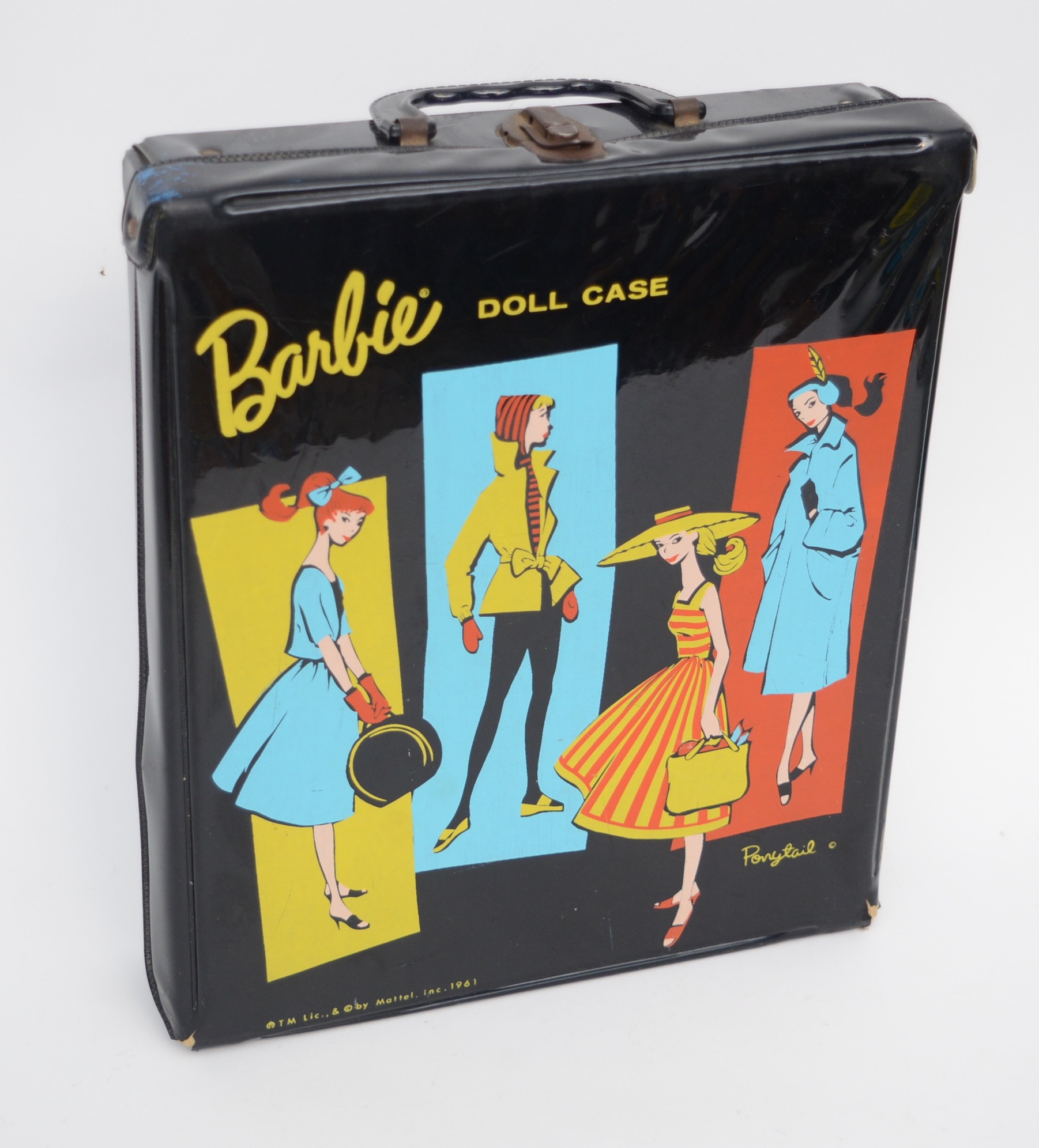 Vintage Skipper and Barbie Carrying Cases and Handmade Barbie Clothes