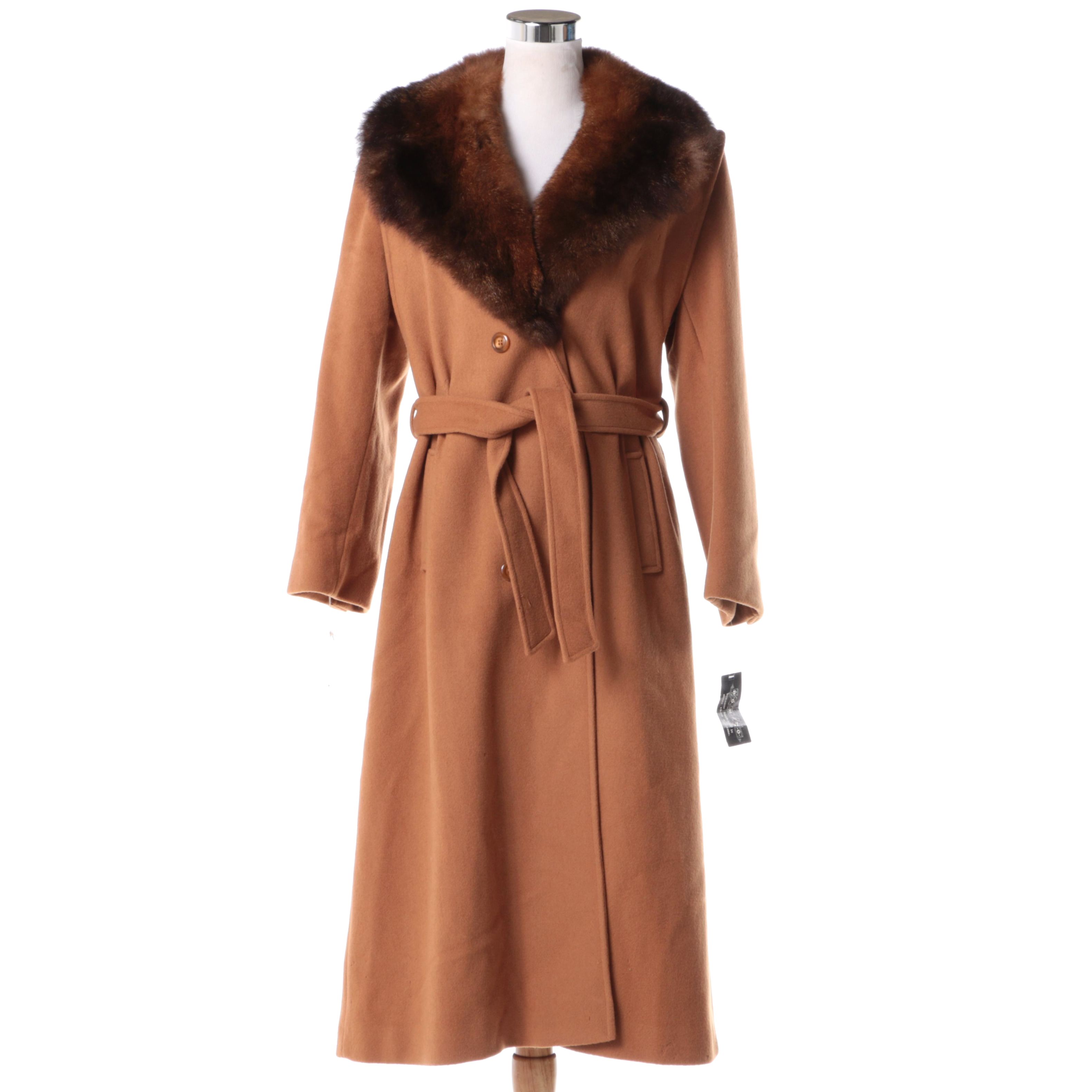 Vintage Wool and Australian Opossum Coat